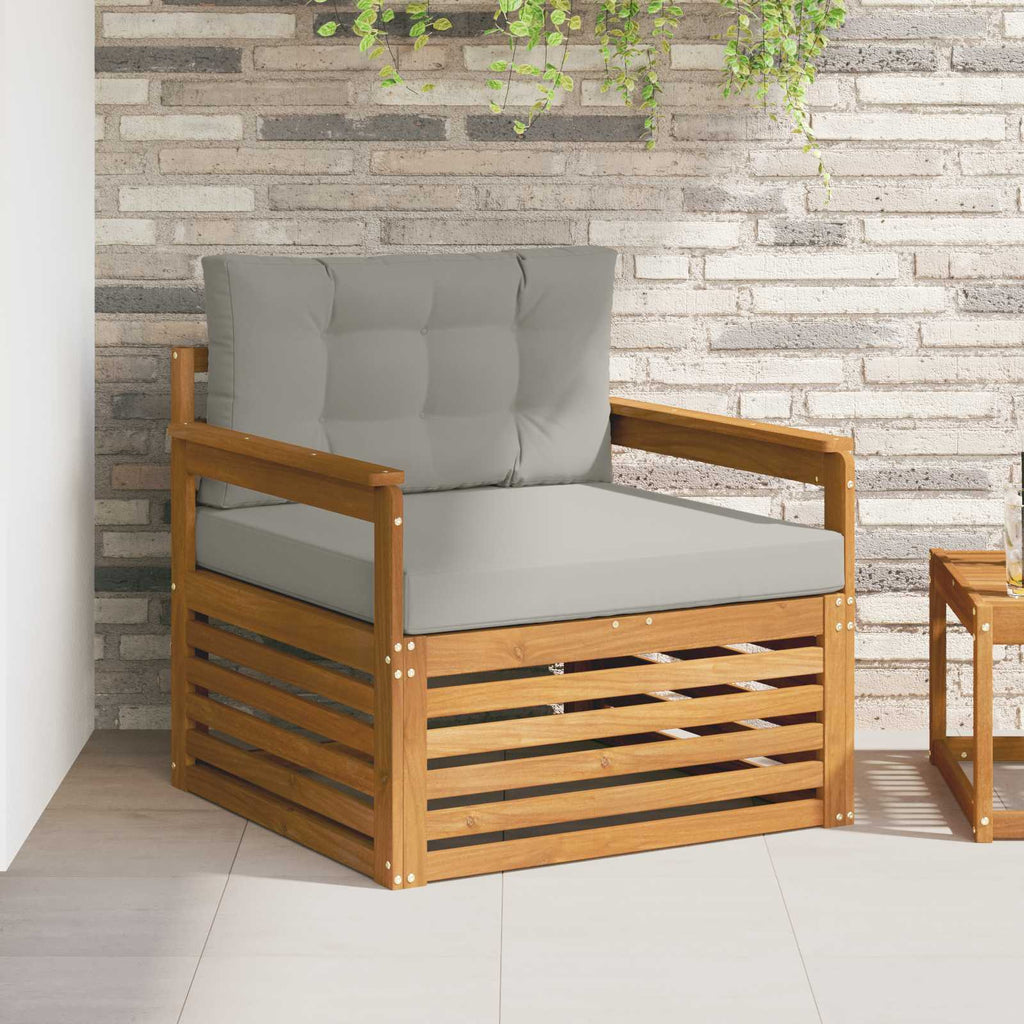 vidaXL Sofa na zewnątrz Lite drewno akacjowe i poliester