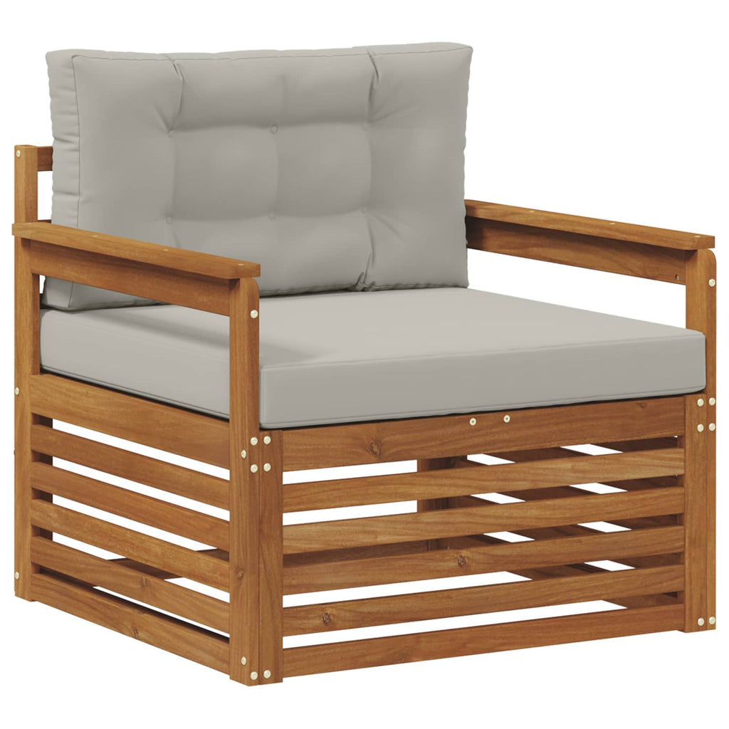 vidaXL Sofa na zewnątrz Lite drewno akacjowe i poliester