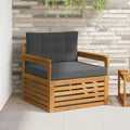 vidaXL Sofa na zewnątrz Lite drewno akacjowe i poliester