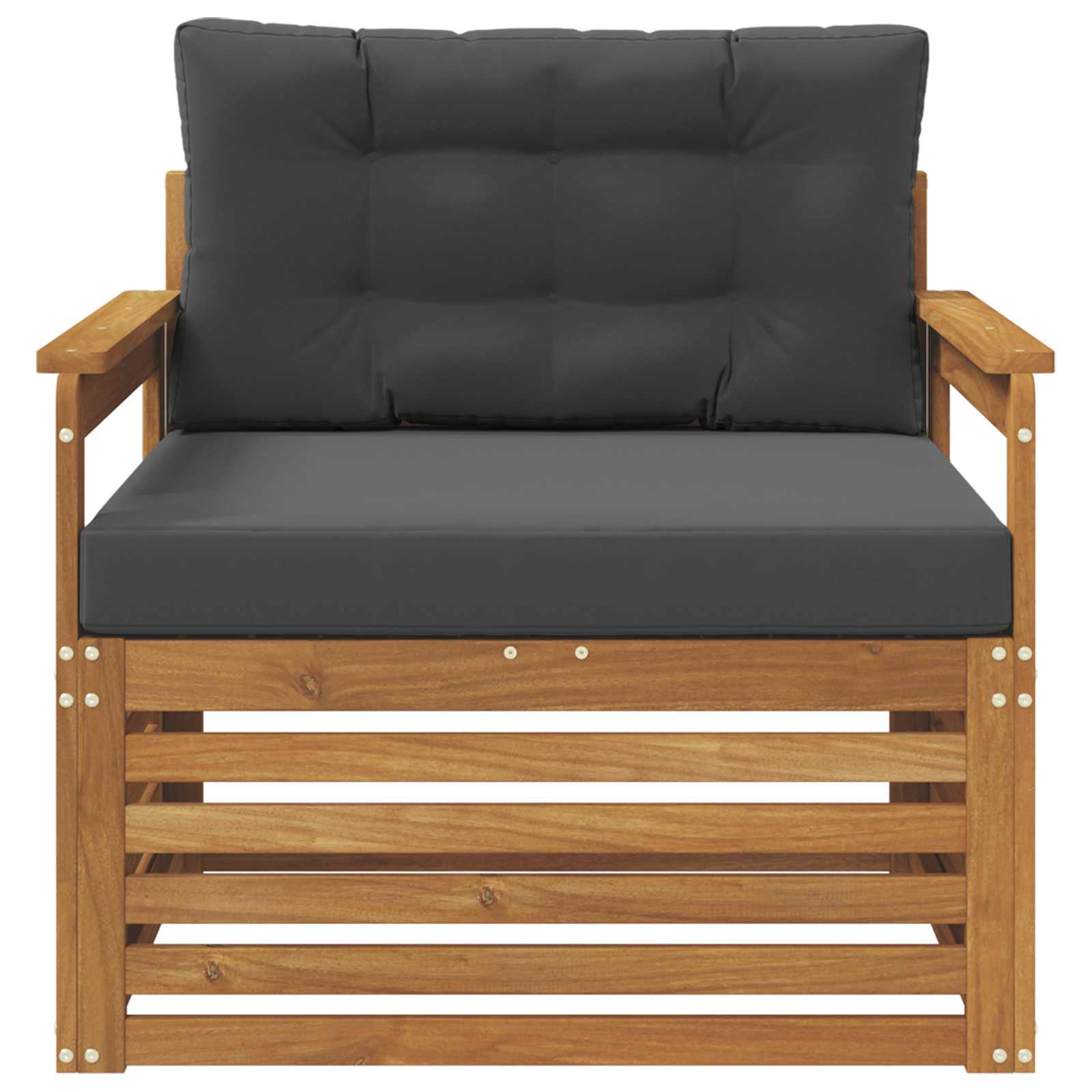 vidaXL Sofa na zewnątrz Lite drewno akacjowe i poliester