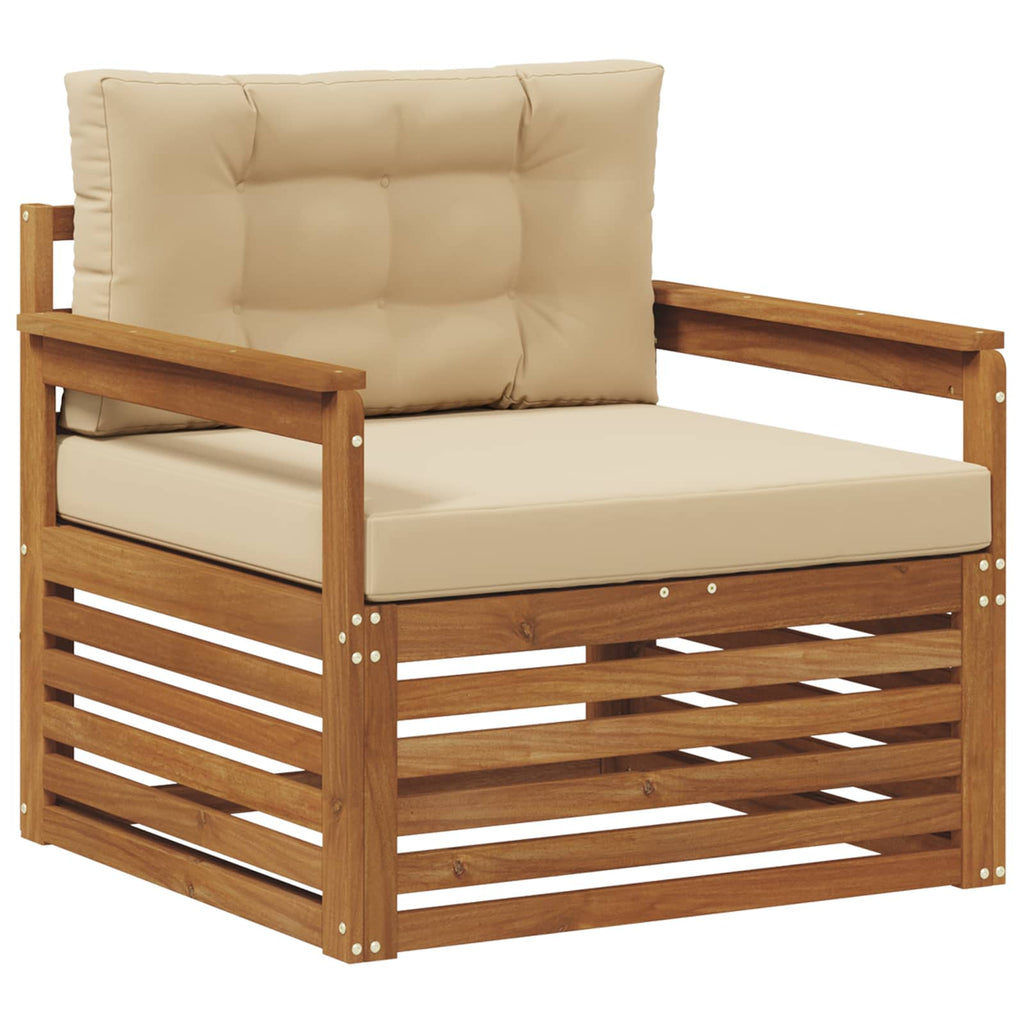 vidaXL Sofa na zewnątrz Lite drewno akacjowe i poliester