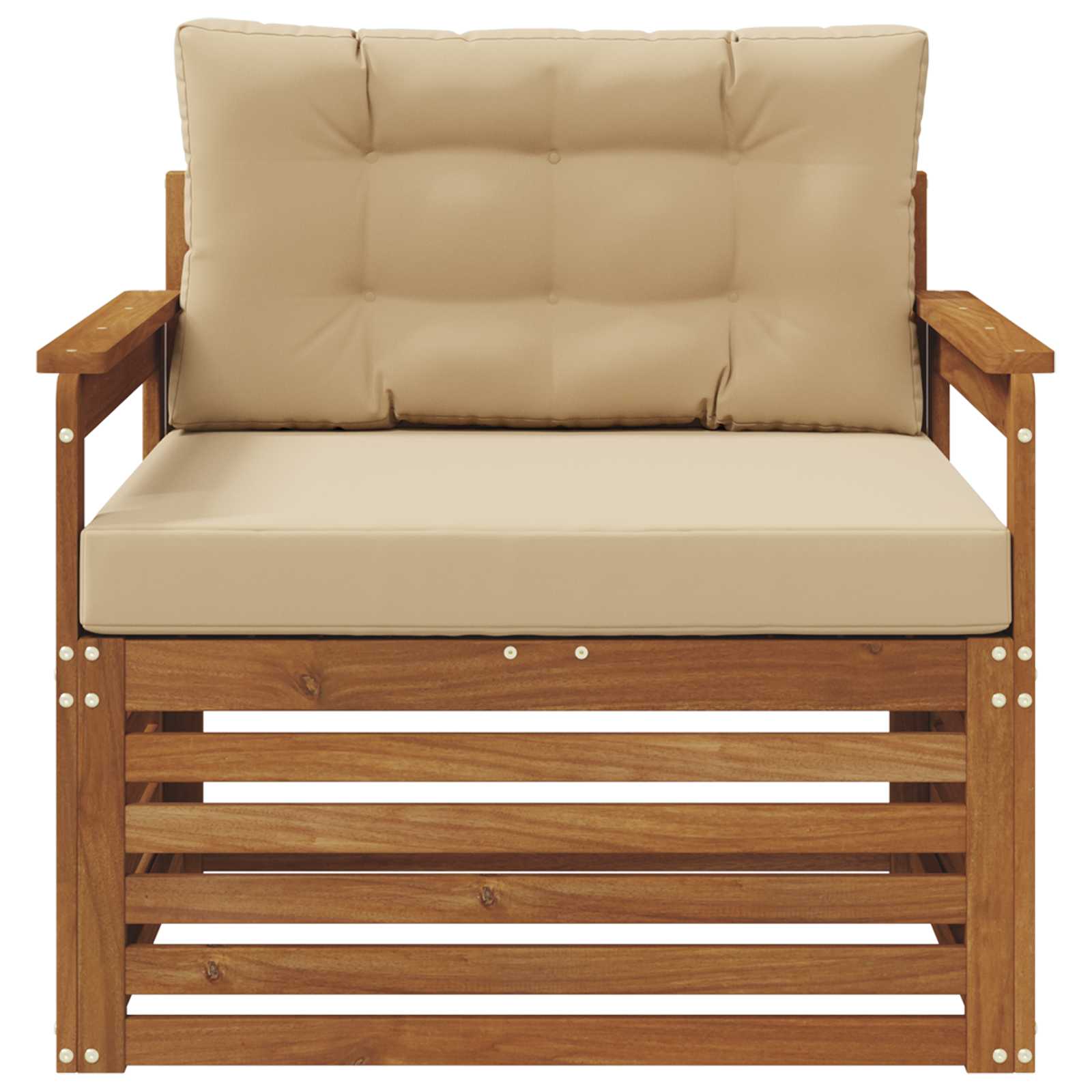 vidaXL Sofa na zewnątrz Lite drewno akacjowe i poliester