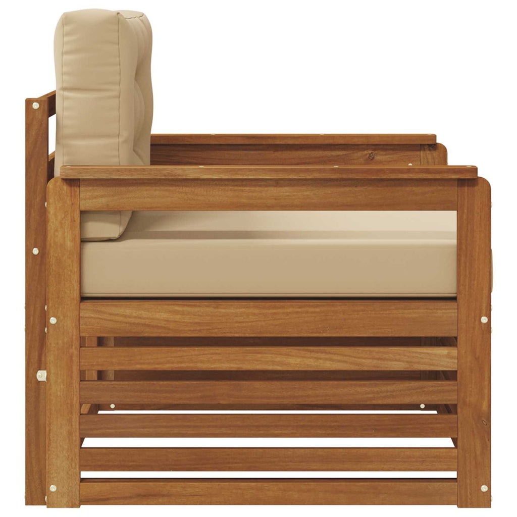 vidaXL Sofa na zewnątrz Lite drewno akacjowe i poliester