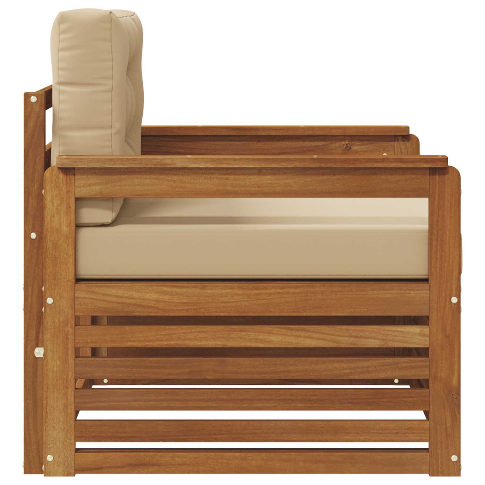 vidaXL Sofa na zewnątrz Lite drewno akacjowe i poliester