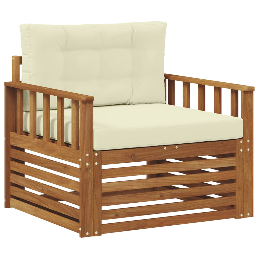 vidaXL Sofa na zewnątrz Lite drewno akacjowe i poliester