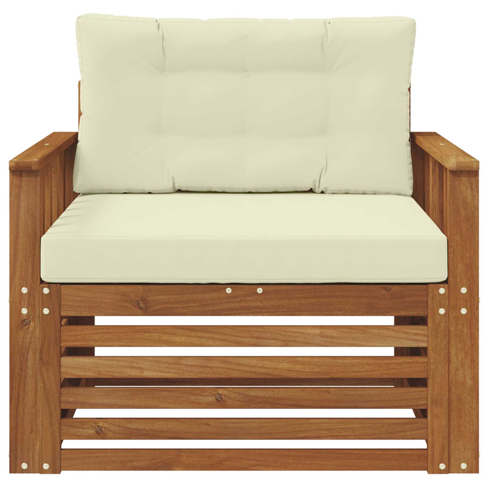vidaXL Sofa na zewnątrz Lite drewno akacjowe i poliester