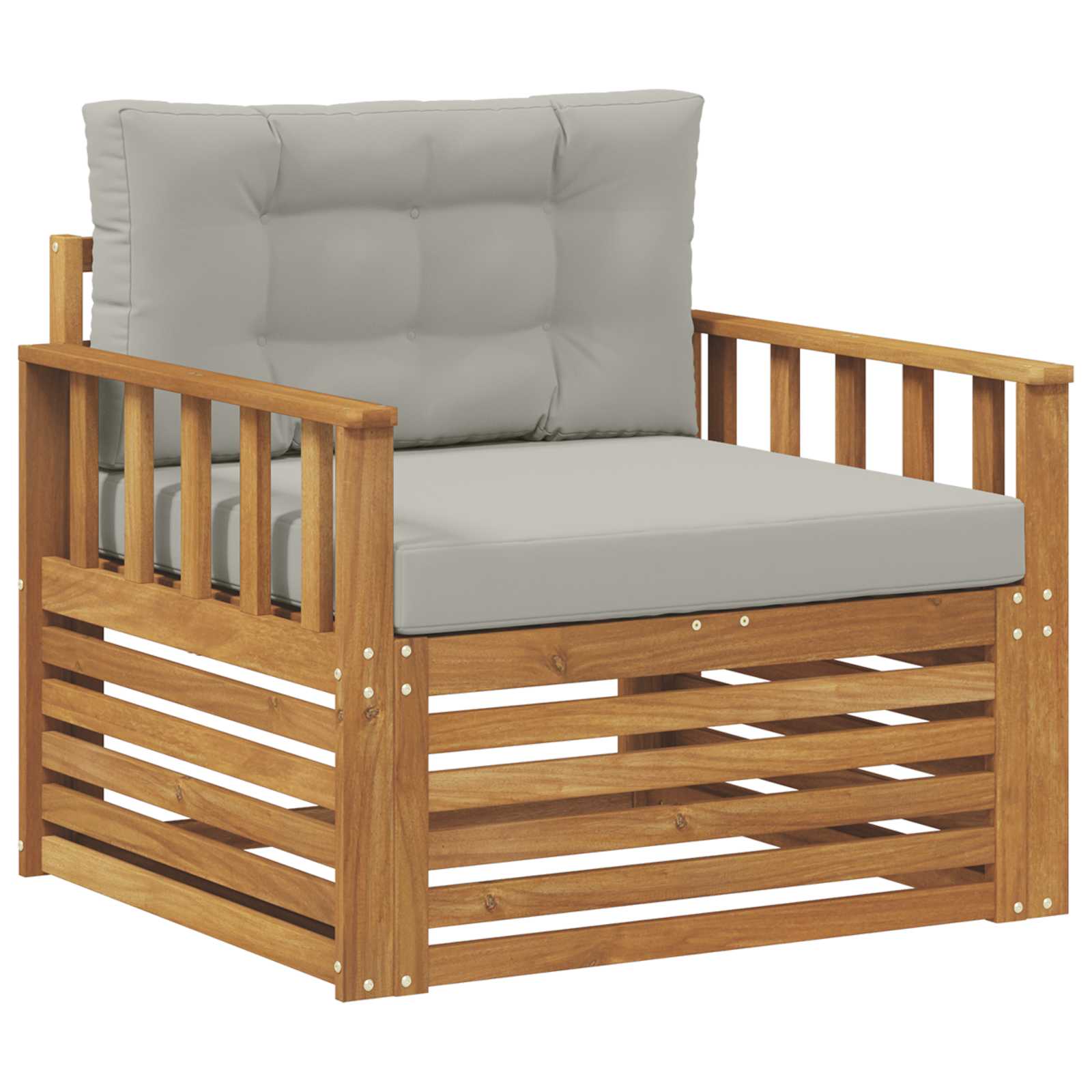 vidaXL Sofa na zewnątrz Lite drewno akacjowe i poliester