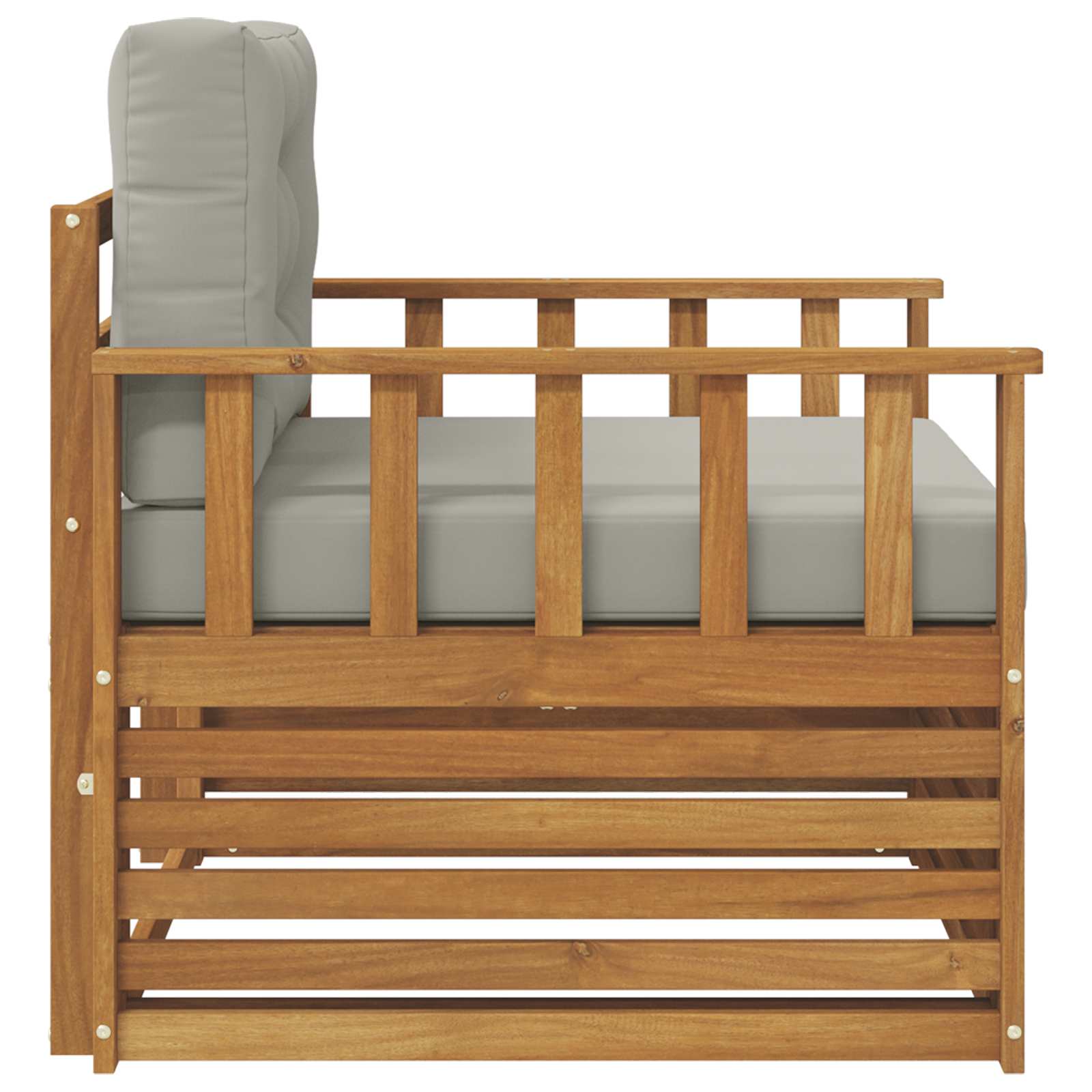 vidaXL Sofa na zewnątrz Lite drewno akacjowe i poliester