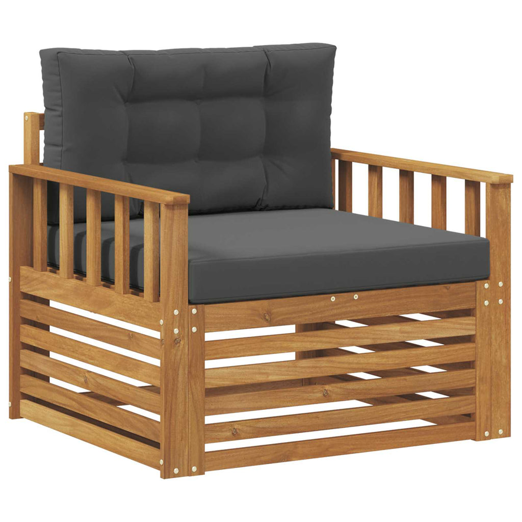 vidaXL Sofa na zewnątrz Lite drewno akacjowe i poliester