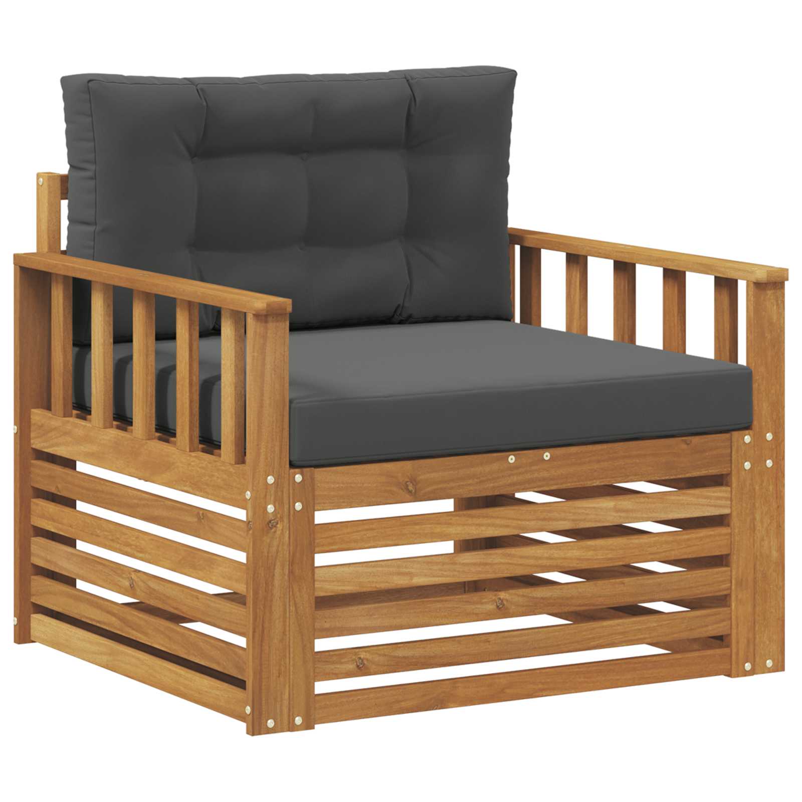 vidaXL Sofa na zewnątrz Lite drewno akacjowe i poliester