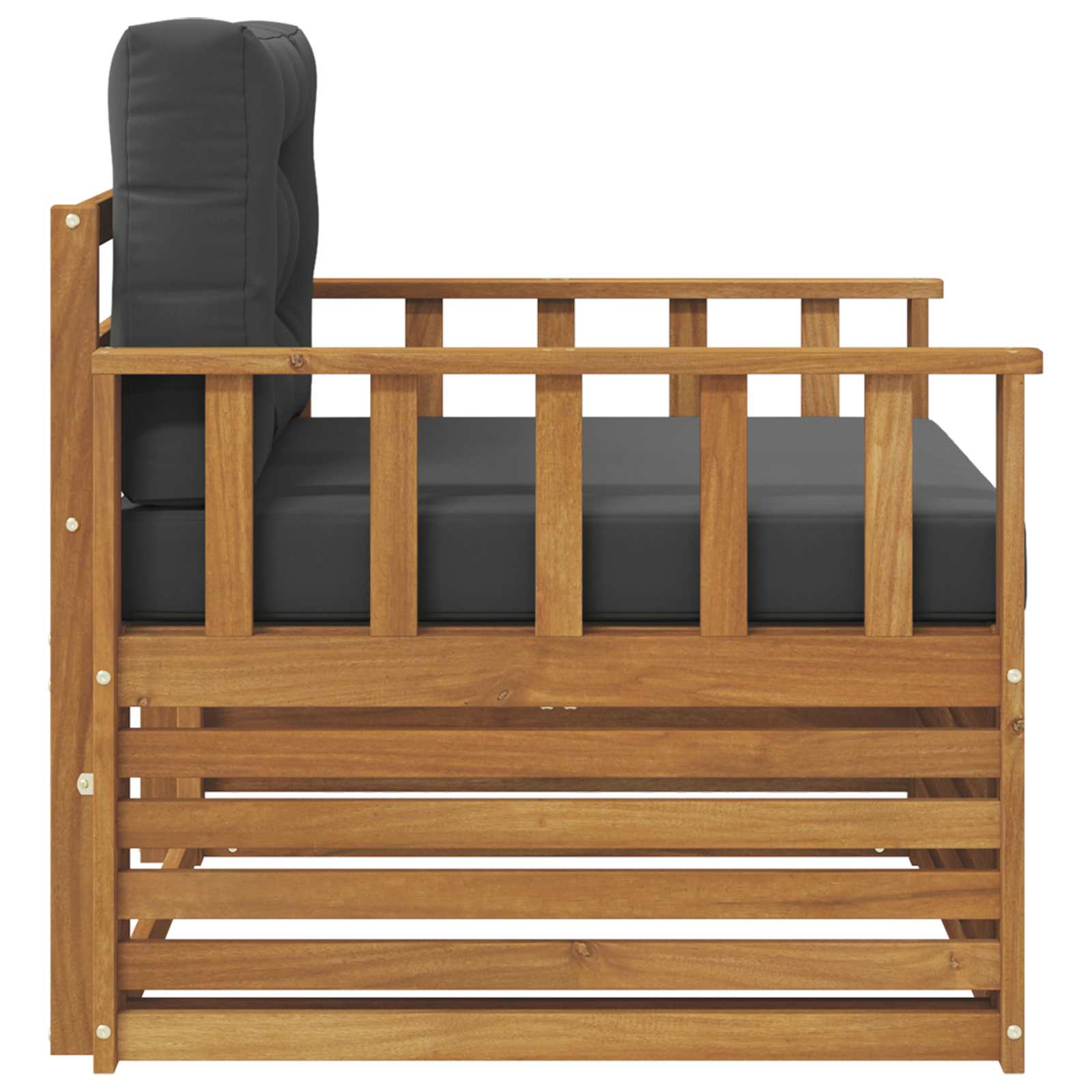 vidaXL Sofa na zewnątrz Lite drewno akacjowe i poliester