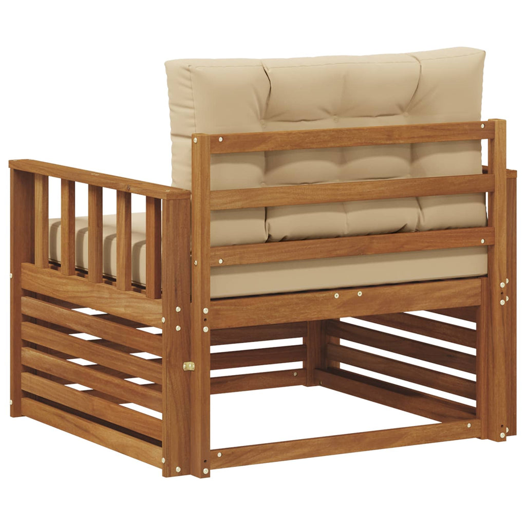 vidaXL Sofa na zewnątrz Lite drewno akacjowe i poliester
