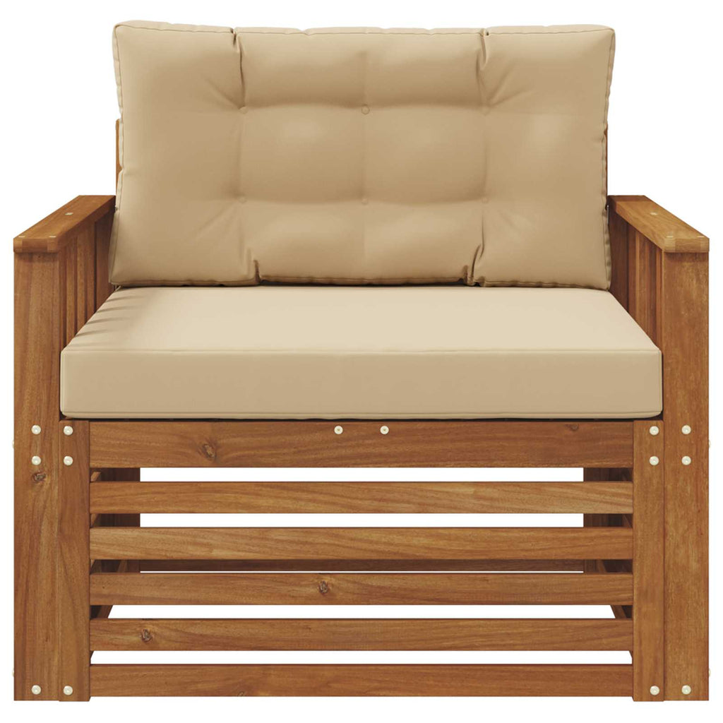 vidaXL Sofa na zewnątrz Lite drewno akacjowe i poliester