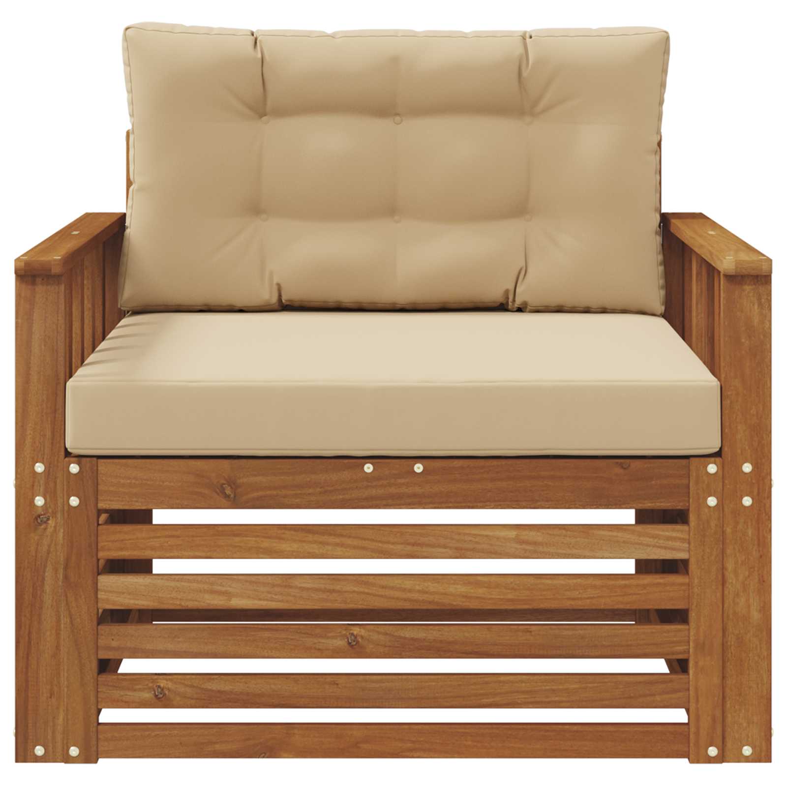 vidaXL Sofa na zewnątrz Lite drewno akacjowe i poliester