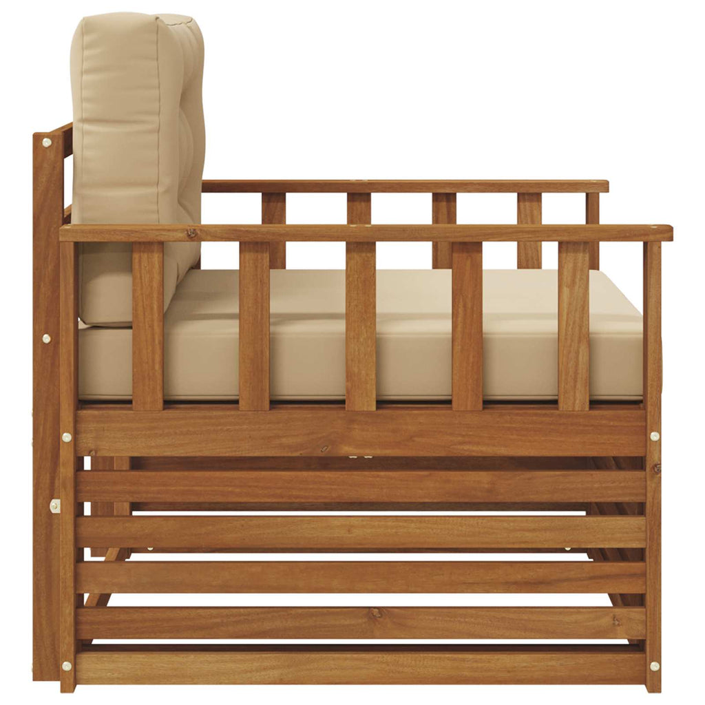 vidaXL Sofa na zewnątrz Lite drewno akacjowe i poliester