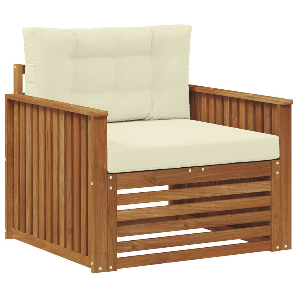vidaXL Sofa na zewnątrz Lite drewno akacjowe i poliester