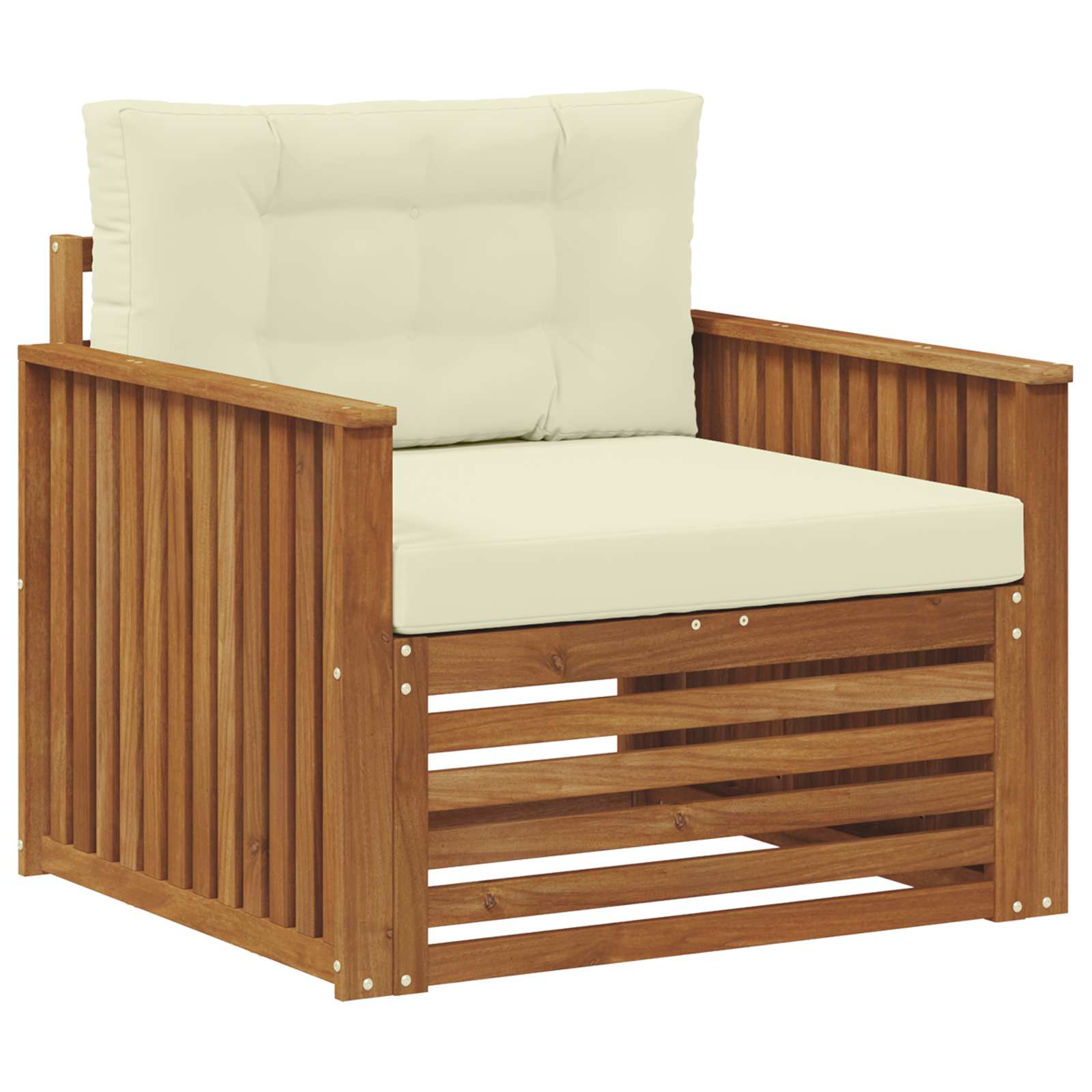 vidaXL Sofa na zewnątrz Lite drewno akacjowe i poliester