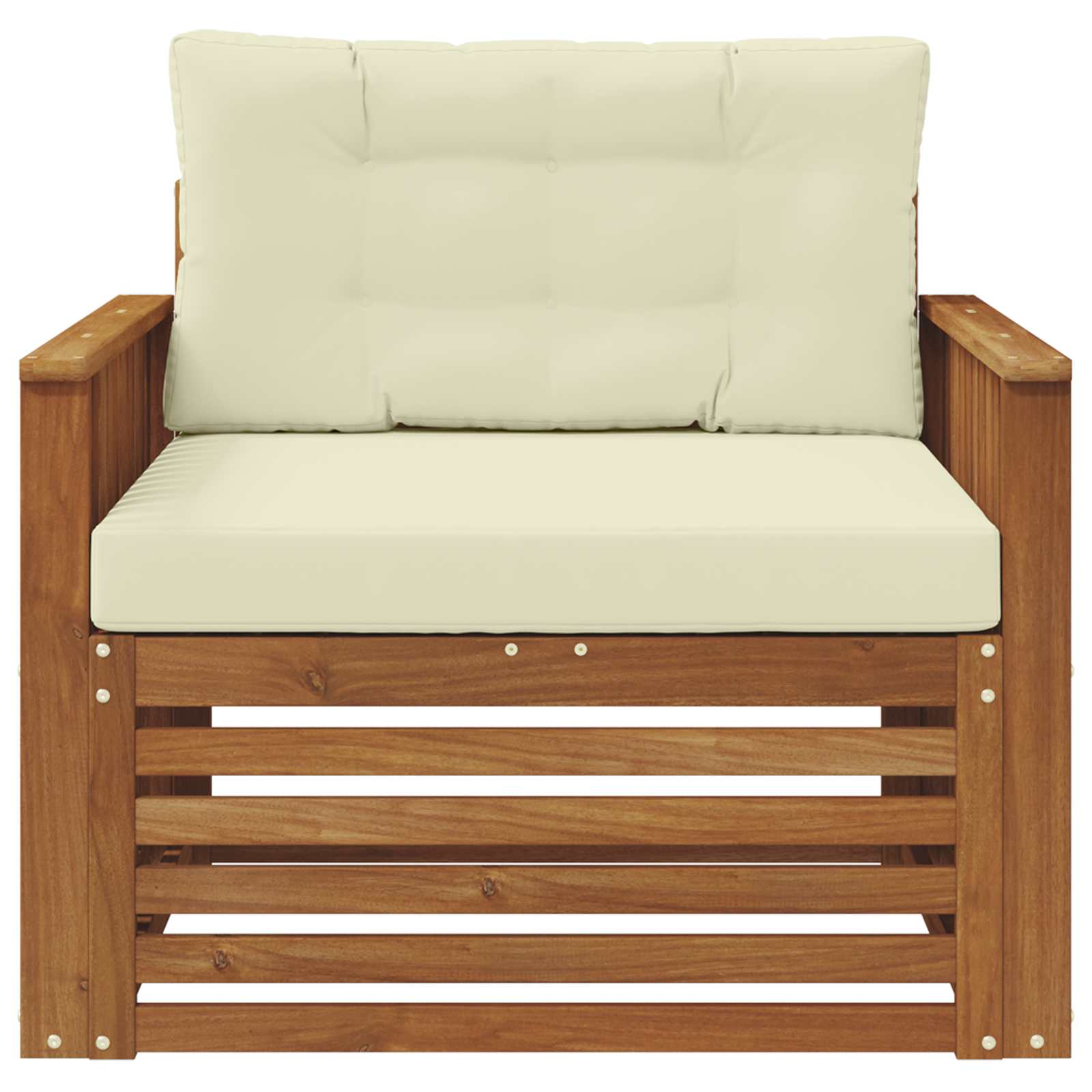 vidaXL Sofa na zewnątrz Lite drewno akacjowe i poliester