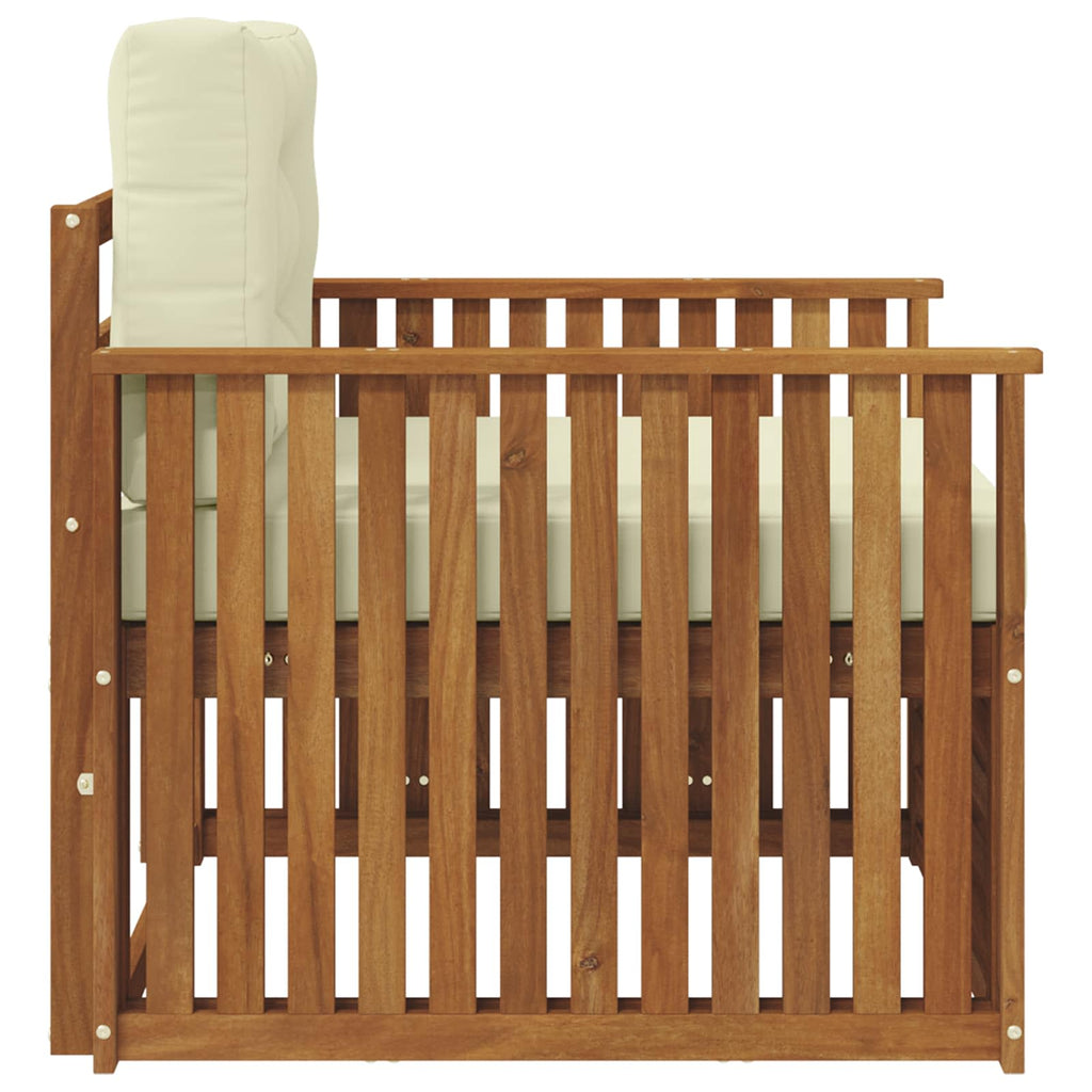vidaXL Sofa na zewnątrz Lite drewno akacjowe i poliester