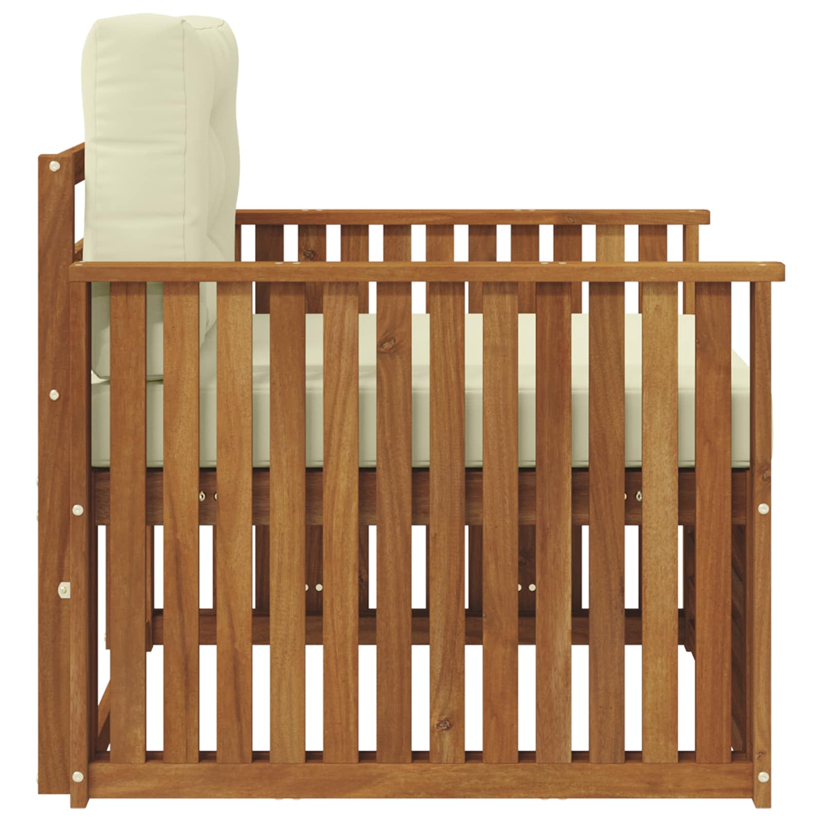vidaXL Sofa na zewnątrz Lite drewno akacjowe i poliester