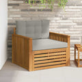 vidaXL Sofa na zewnątrz Lite drewno akacjowe i poliester