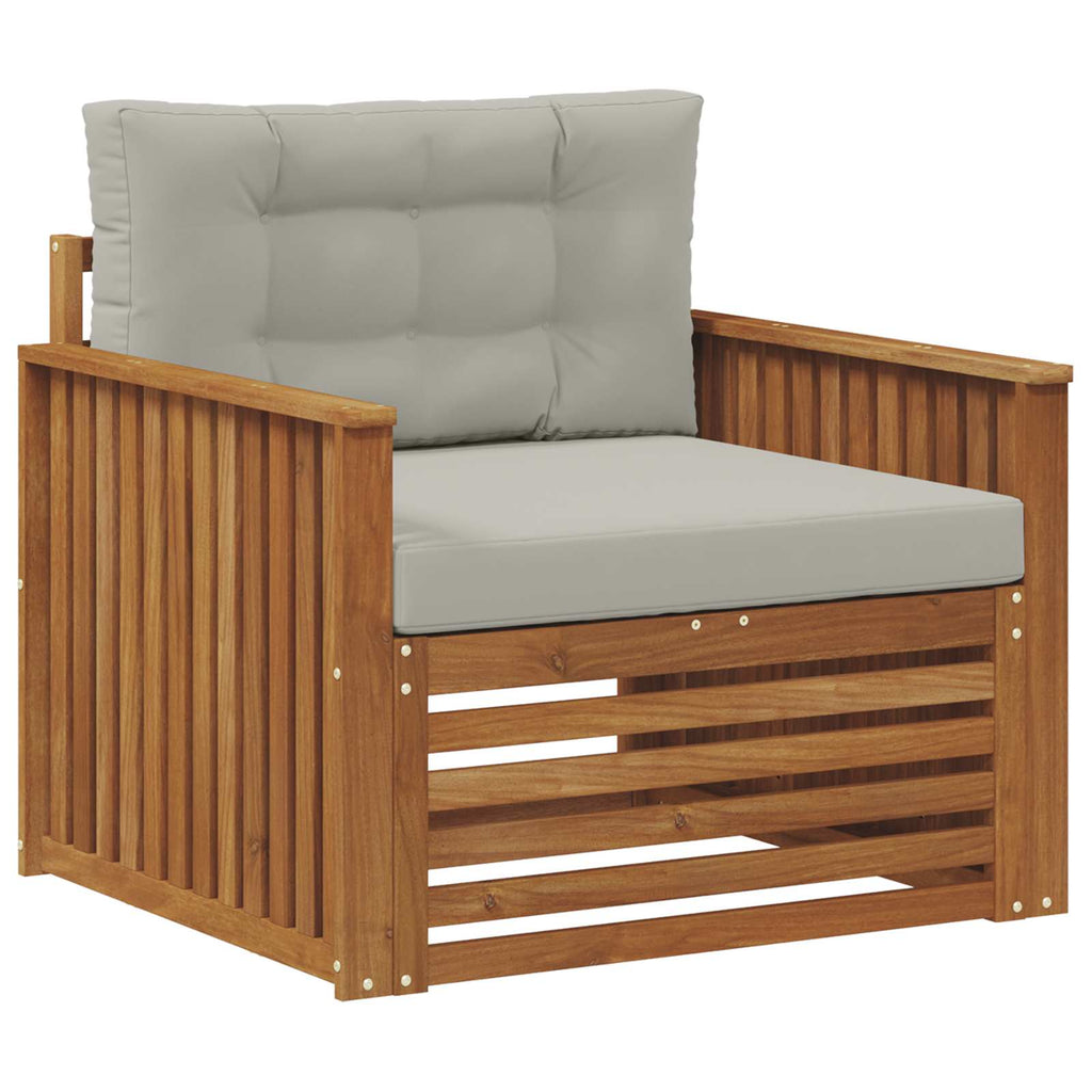 vidaXL Sofa na zewnątrz Lite drewno akacjowe i poliester
