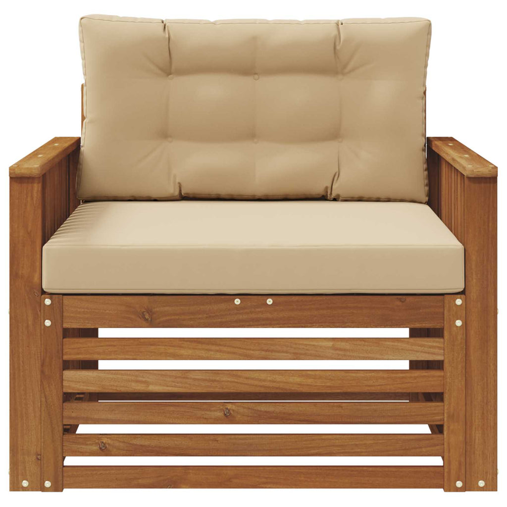 vidaXL Sofa na zewnątrz Lite drewno akacjowe i poliester