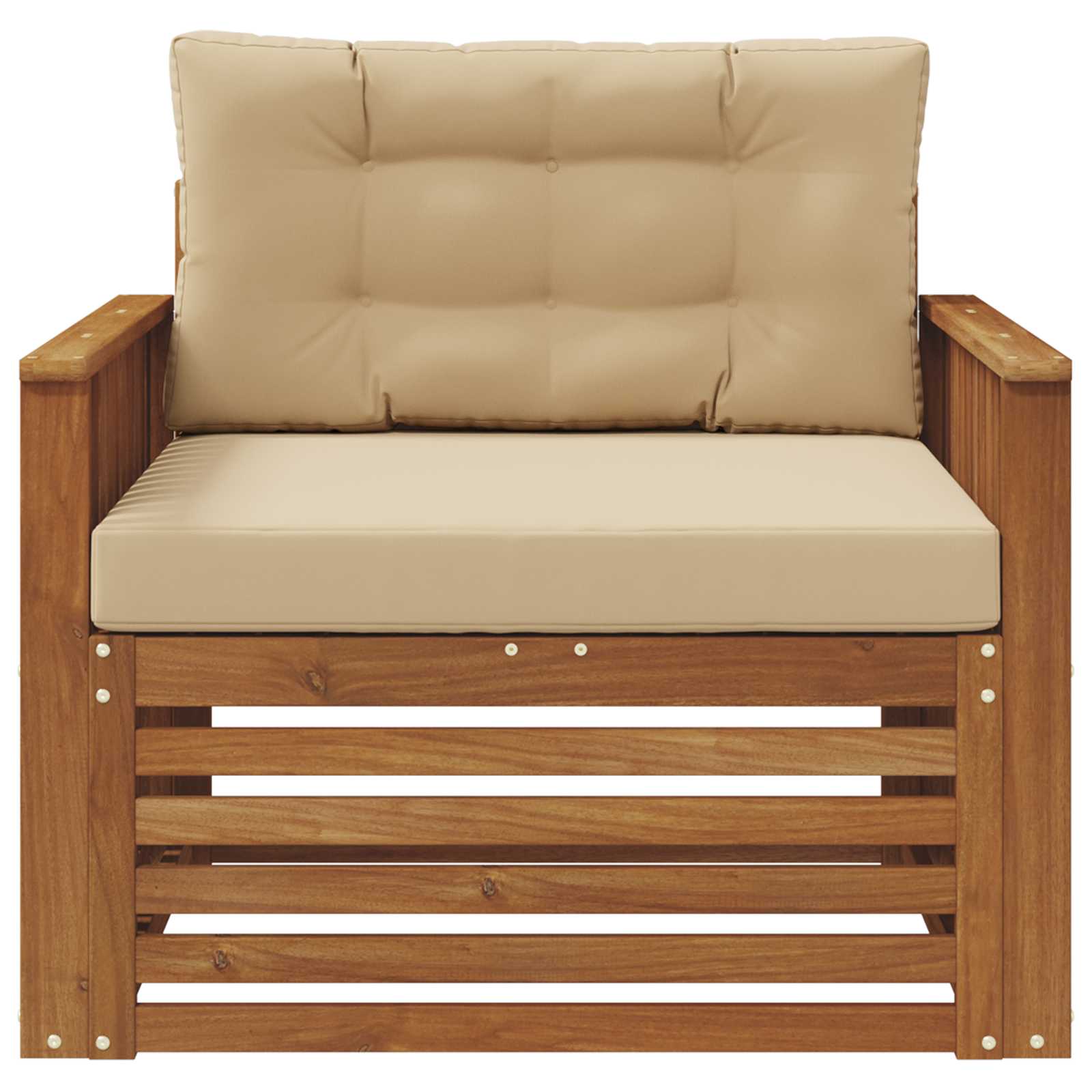 vidaXL Sofa na zewnątrz Lite drewno akacjowe i poliester