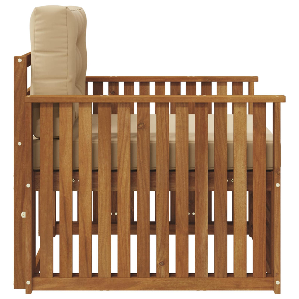 vidaXL Sofa na zewnątrz Lite drewno akacjowe i poliester