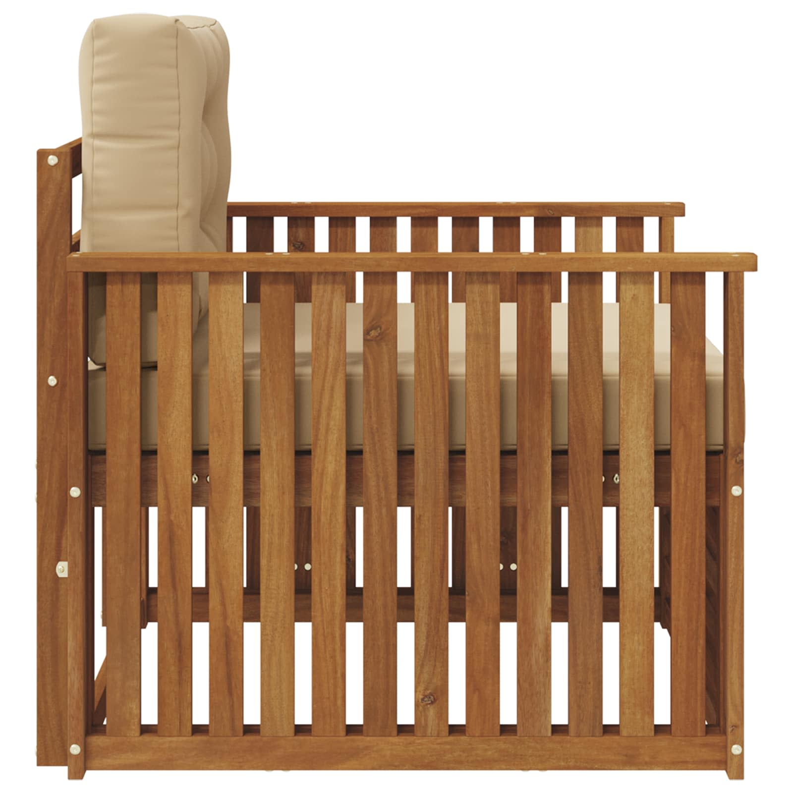 vidaXL Sofa na zewnątrz Lite drewno akacjowe i poliester