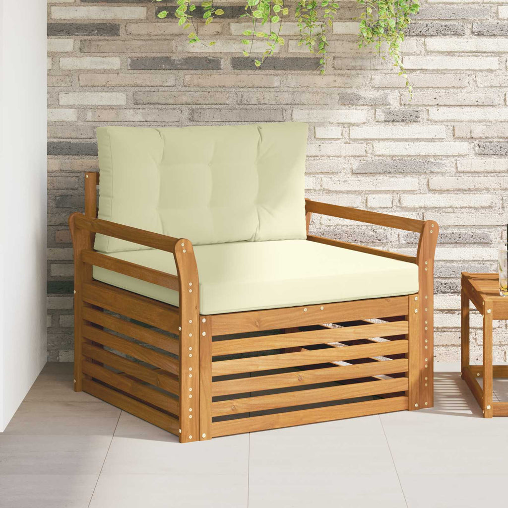 vidaXL Sofa na zewnątrz Lite drewno akacjowe i poliester