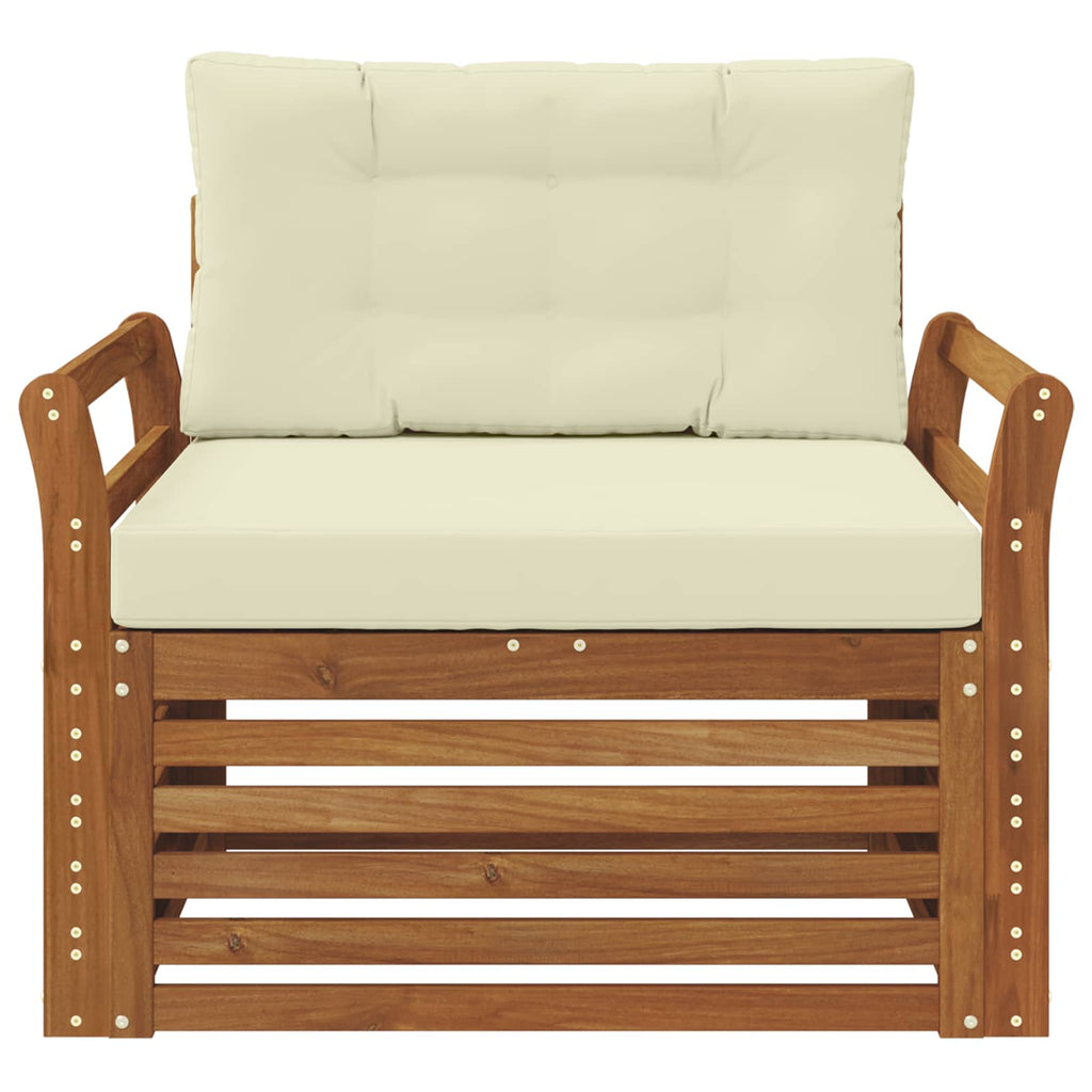 vidaXL Sofa na zewnątrz Lite drewno akacjowe i poliester