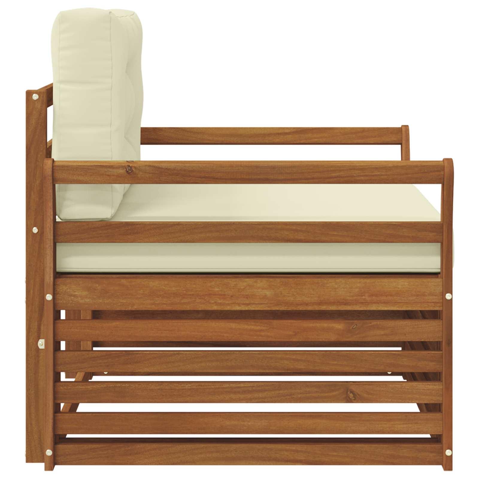 vidaXL Sofa na zewnątrz Lite drewno akacjowe i poliester