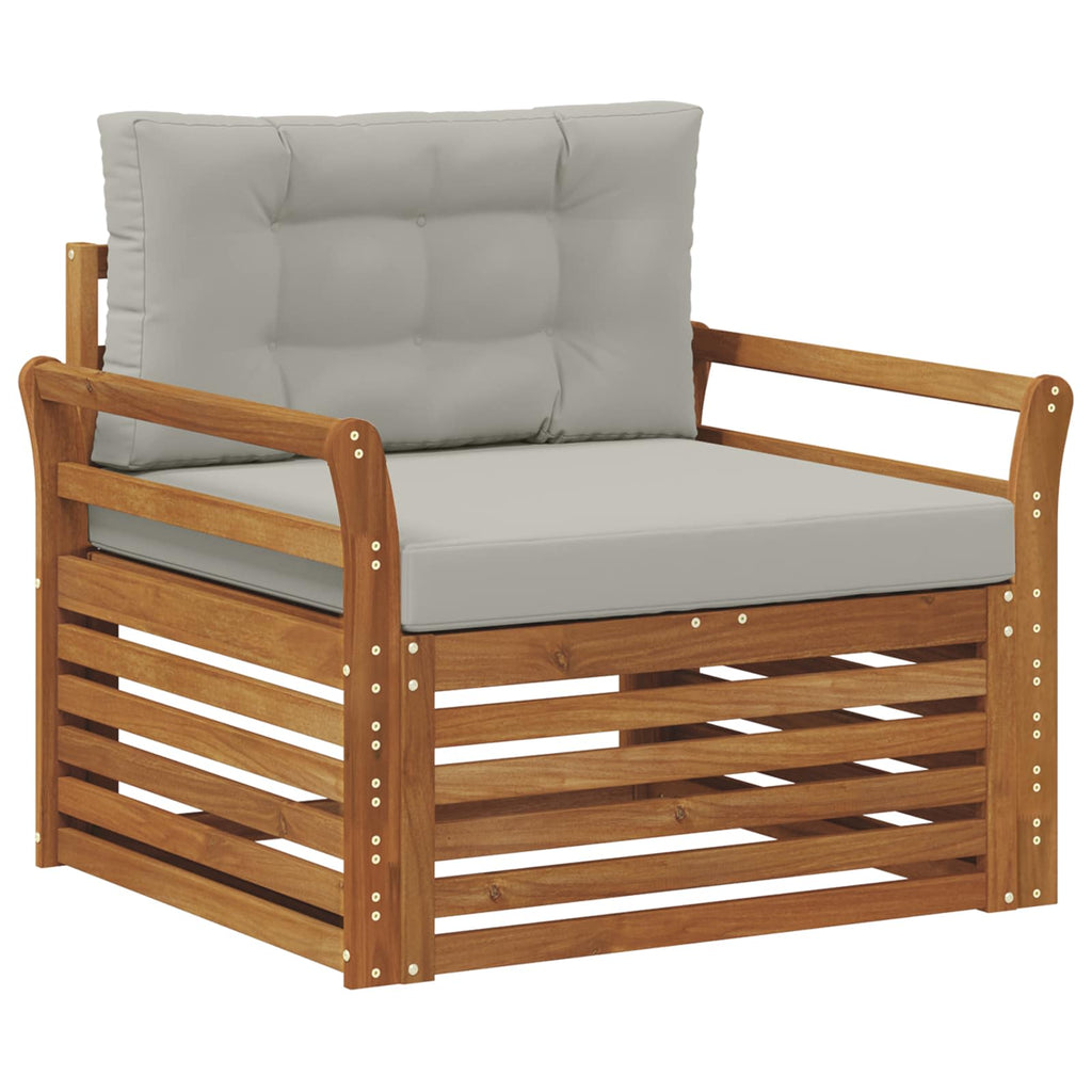 vidaXL Sofa na zewnątrz Lite drewno akacjowe i poliester