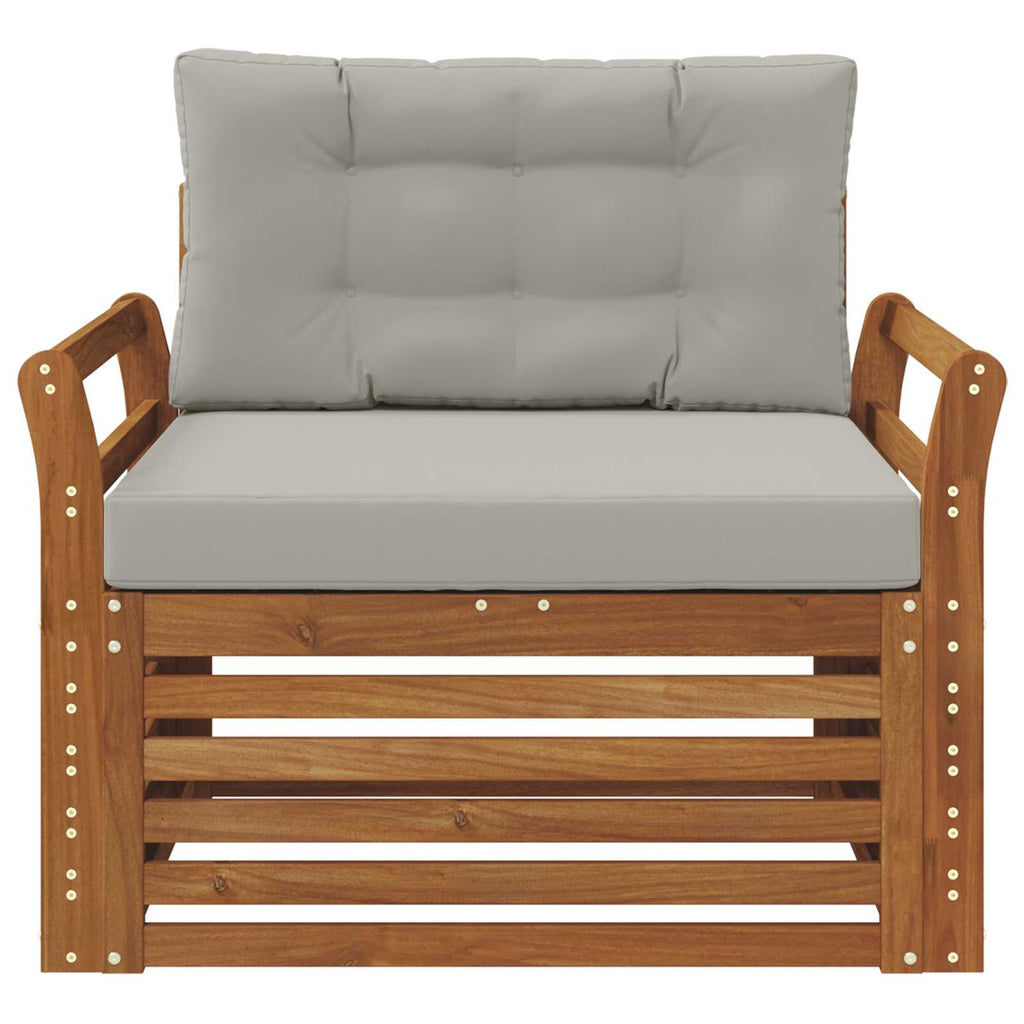 vidaXL Sofa na zewnątrz Lite drewno akacjowe i poliester