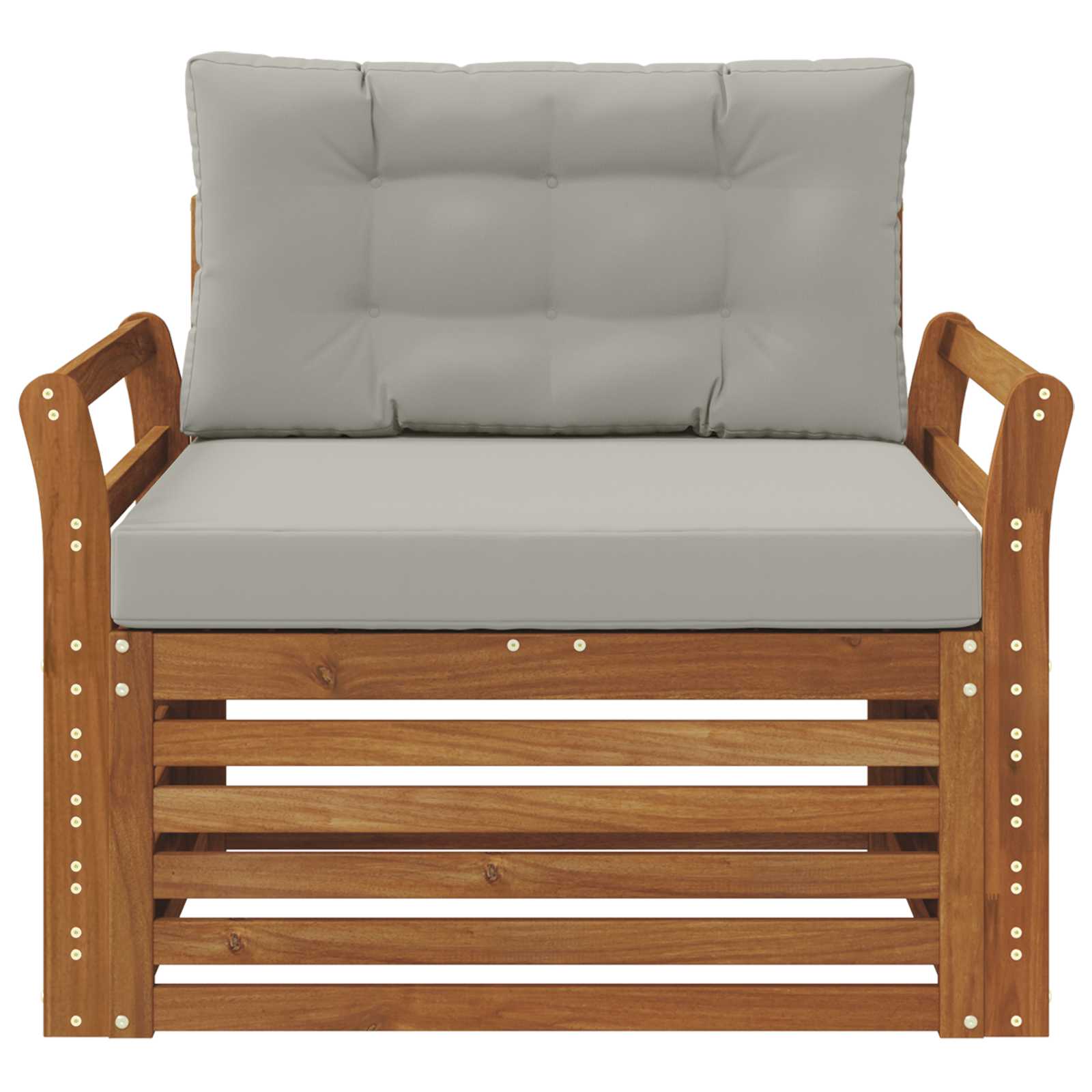 vidaXL Sofa na zewnątrz Lite drewno akacjowe i poliester