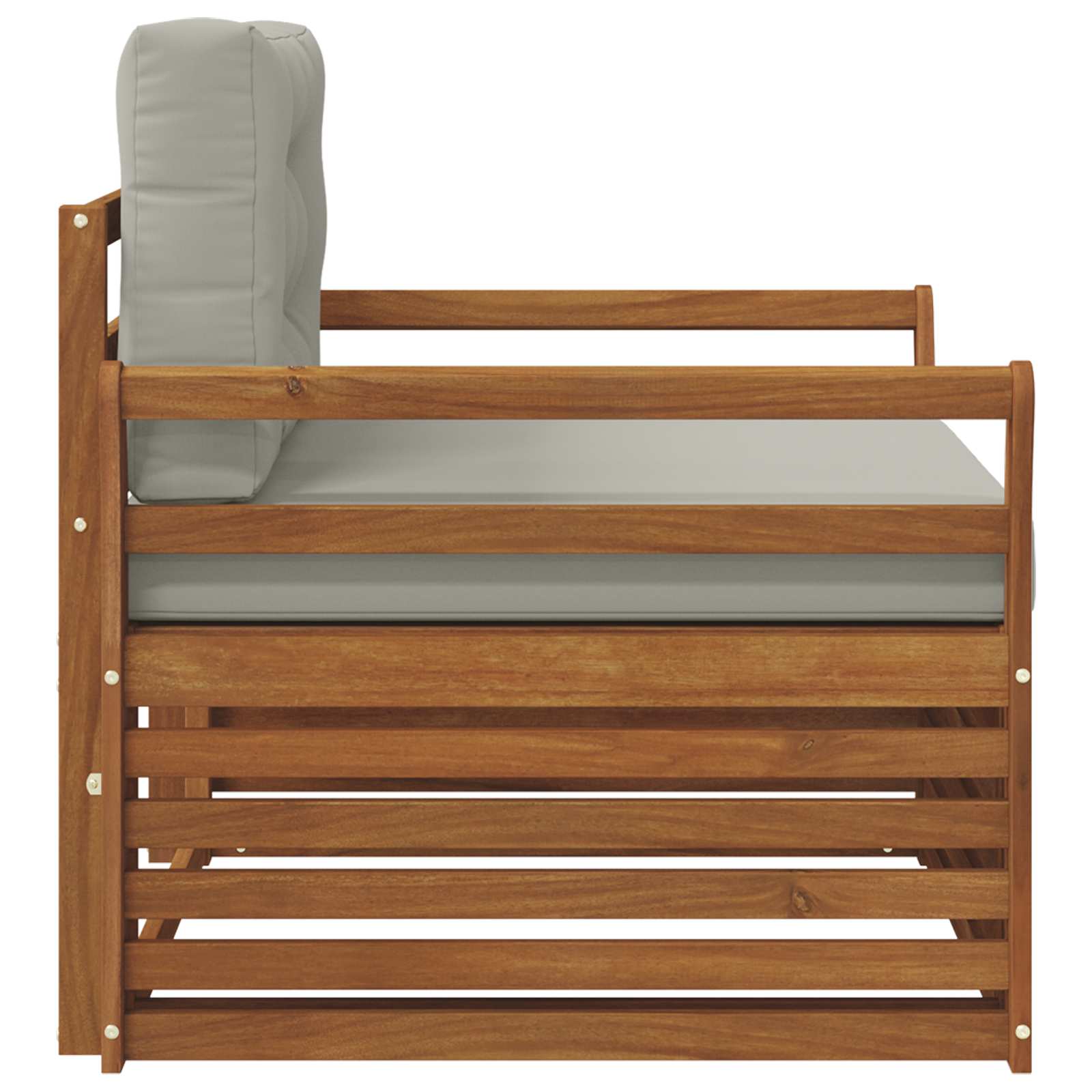 vidaXL Sofa na zewnątrz Lite drewno akacjowe i poliester