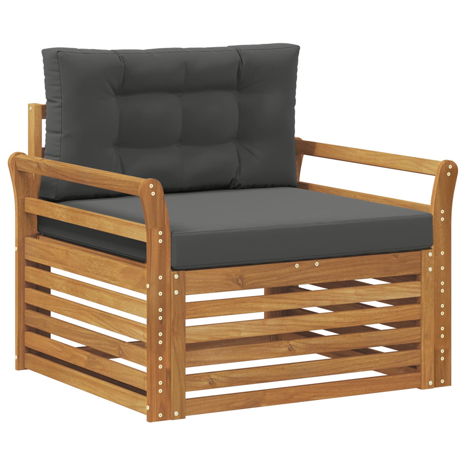vidaXL Sofa na zewnątrz Lite drewno akacjowe i poliester