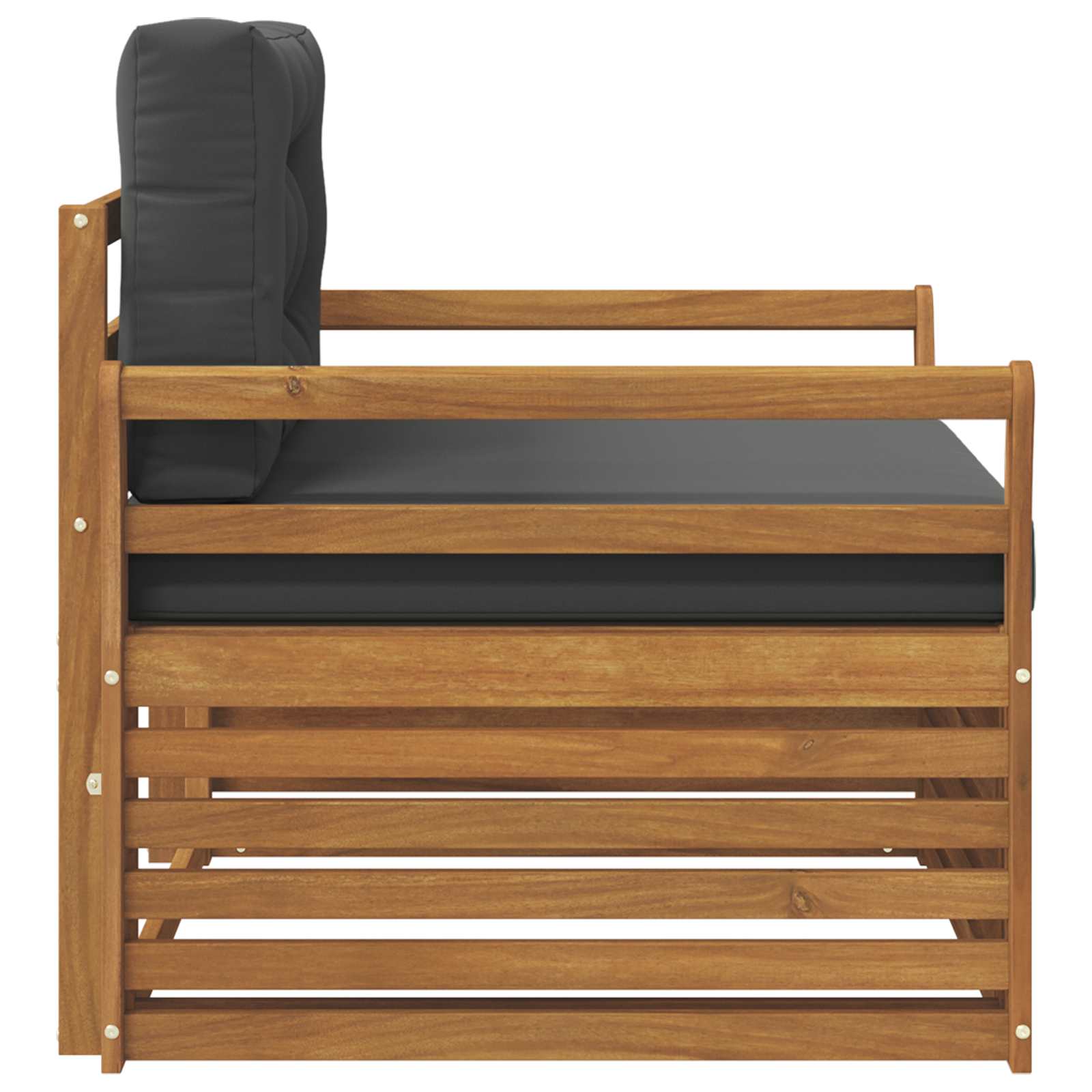 vidaXL Sofa na zewnątrz Lite drewno akacjowe i poliester