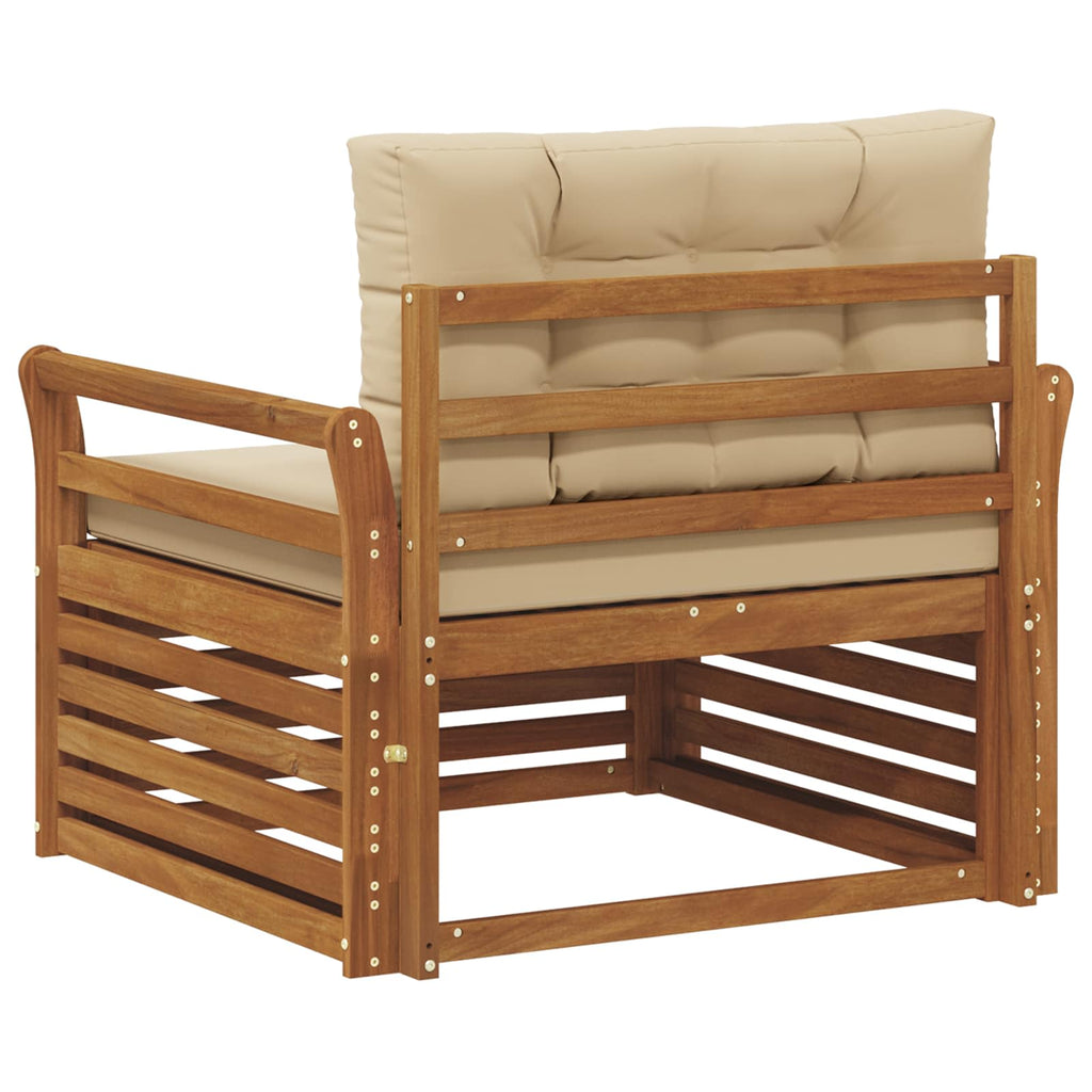 vidaXL Sofa na zewnątrz Lite drewno akacjowe i poliester