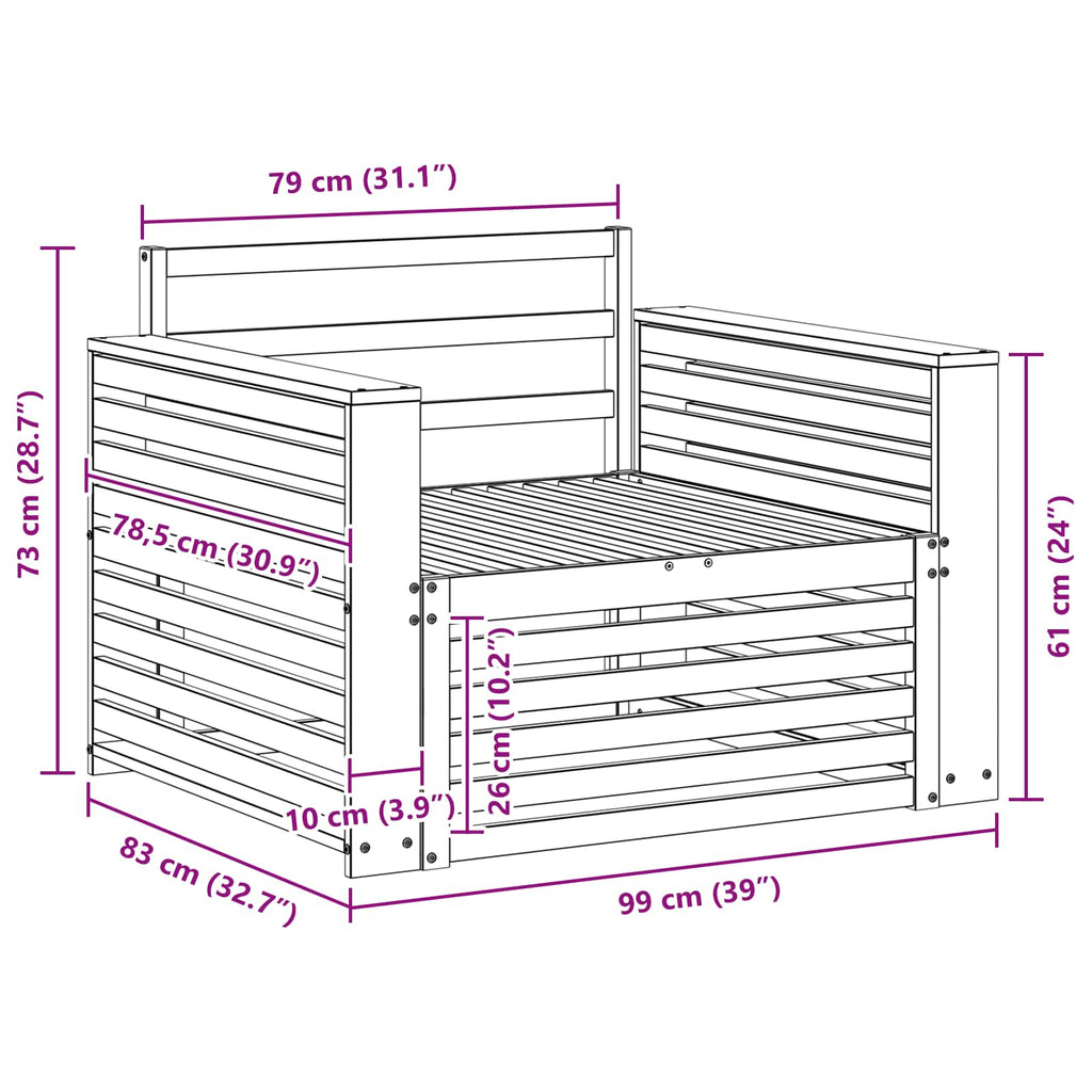 vidaXL 2 Sztuka Sofa na zewnątrz naturalny