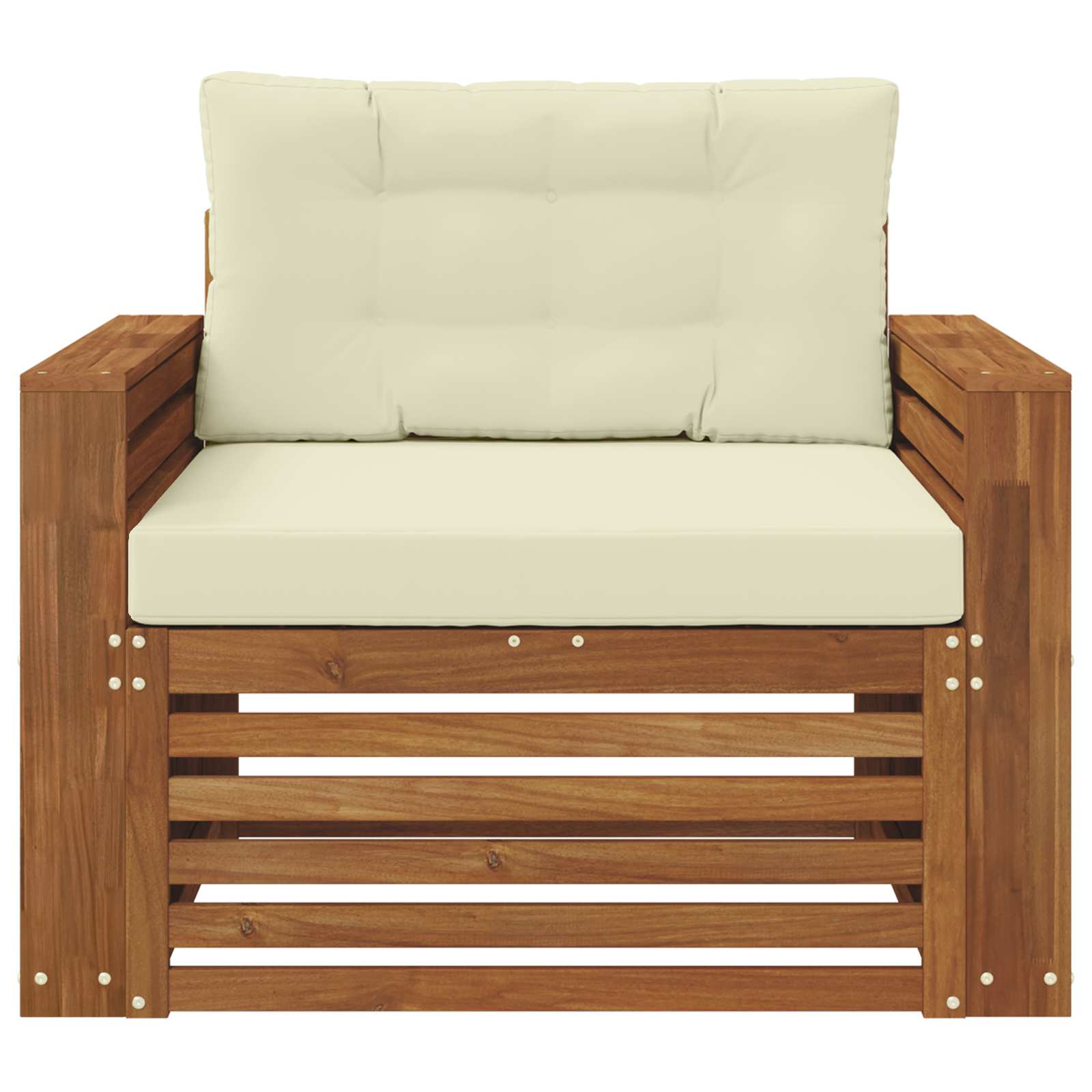 vidaXL Sofa na zewnątrz Lite drewno akacjowe i poliester