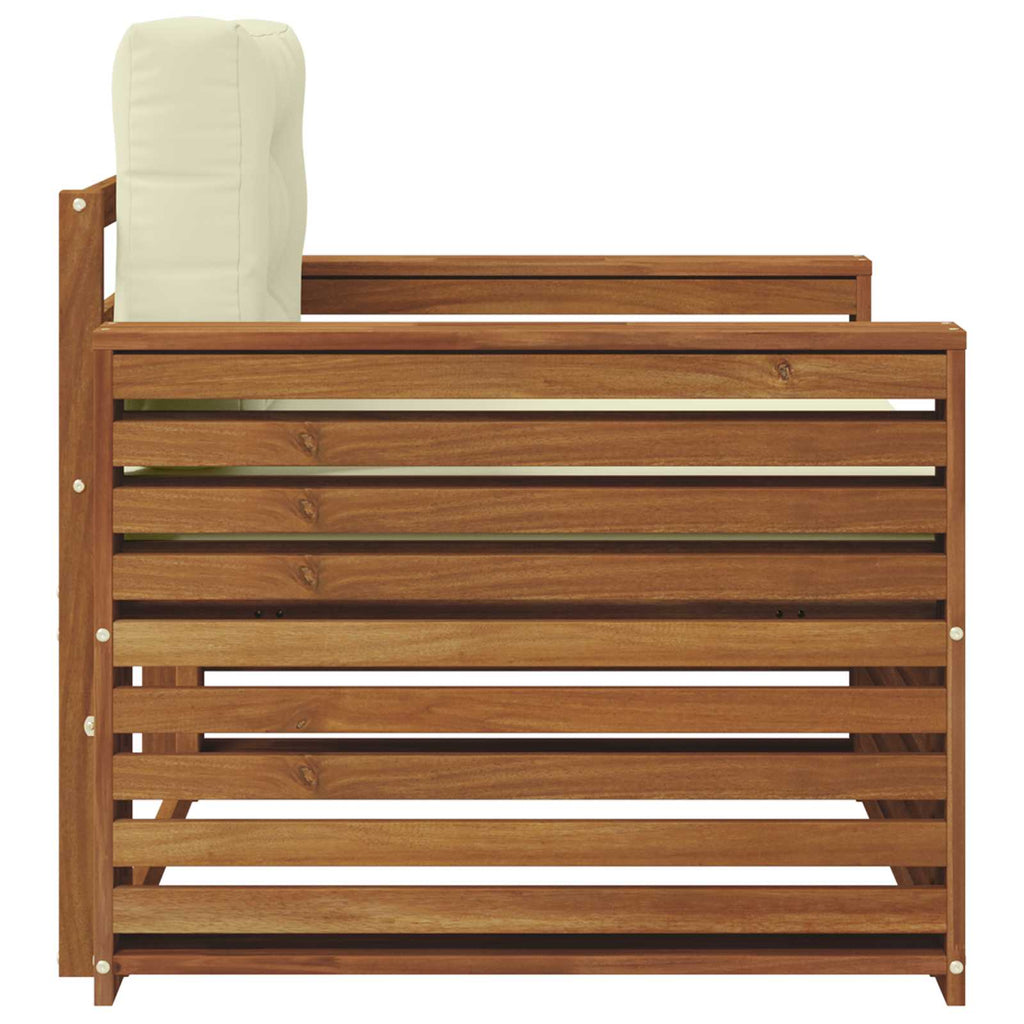 vidaXL Sofa na zewnątrz Lite drewno akacjowe i poliester