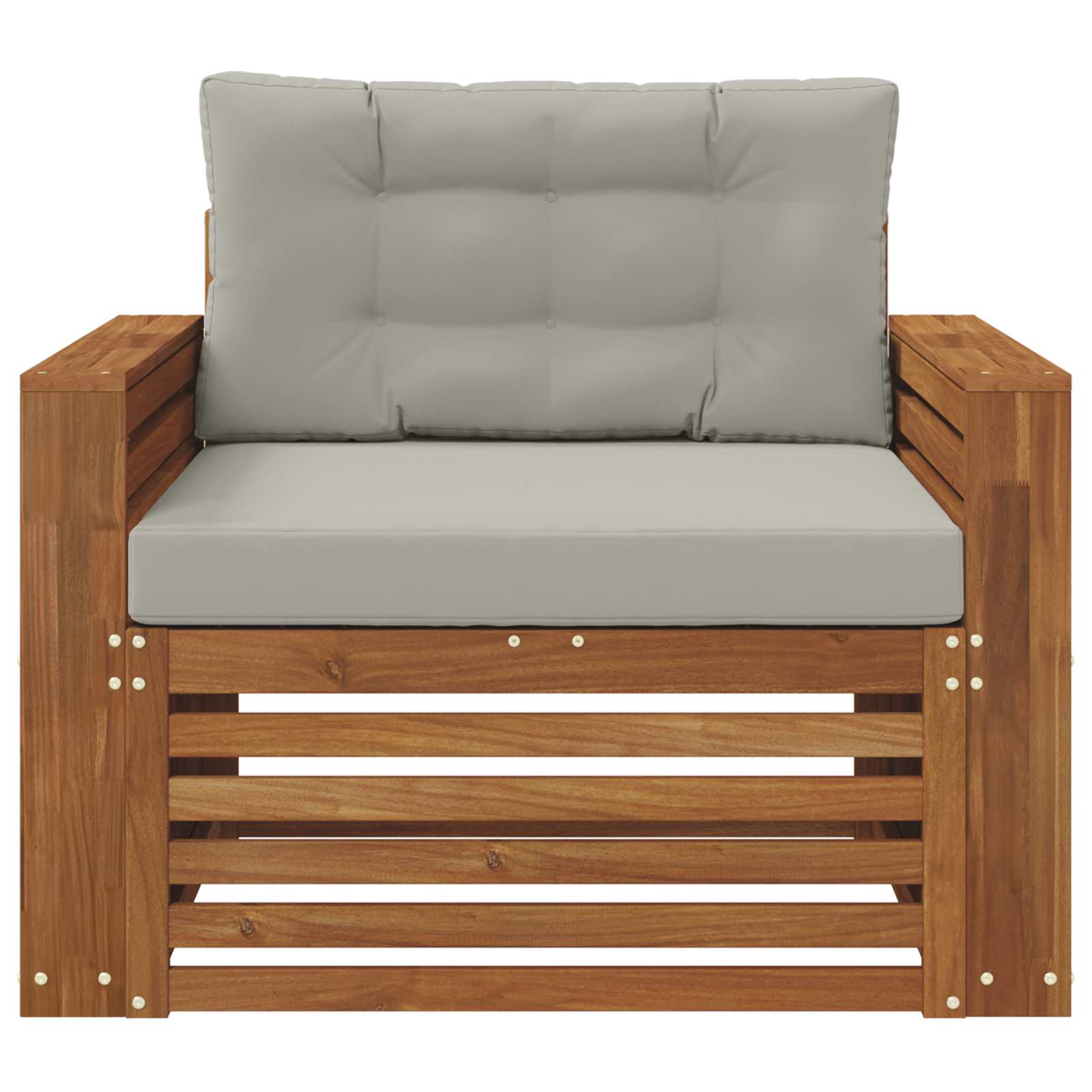 vidaXL Sofa na zewnątrz Lite drewno akacjowe i poliester