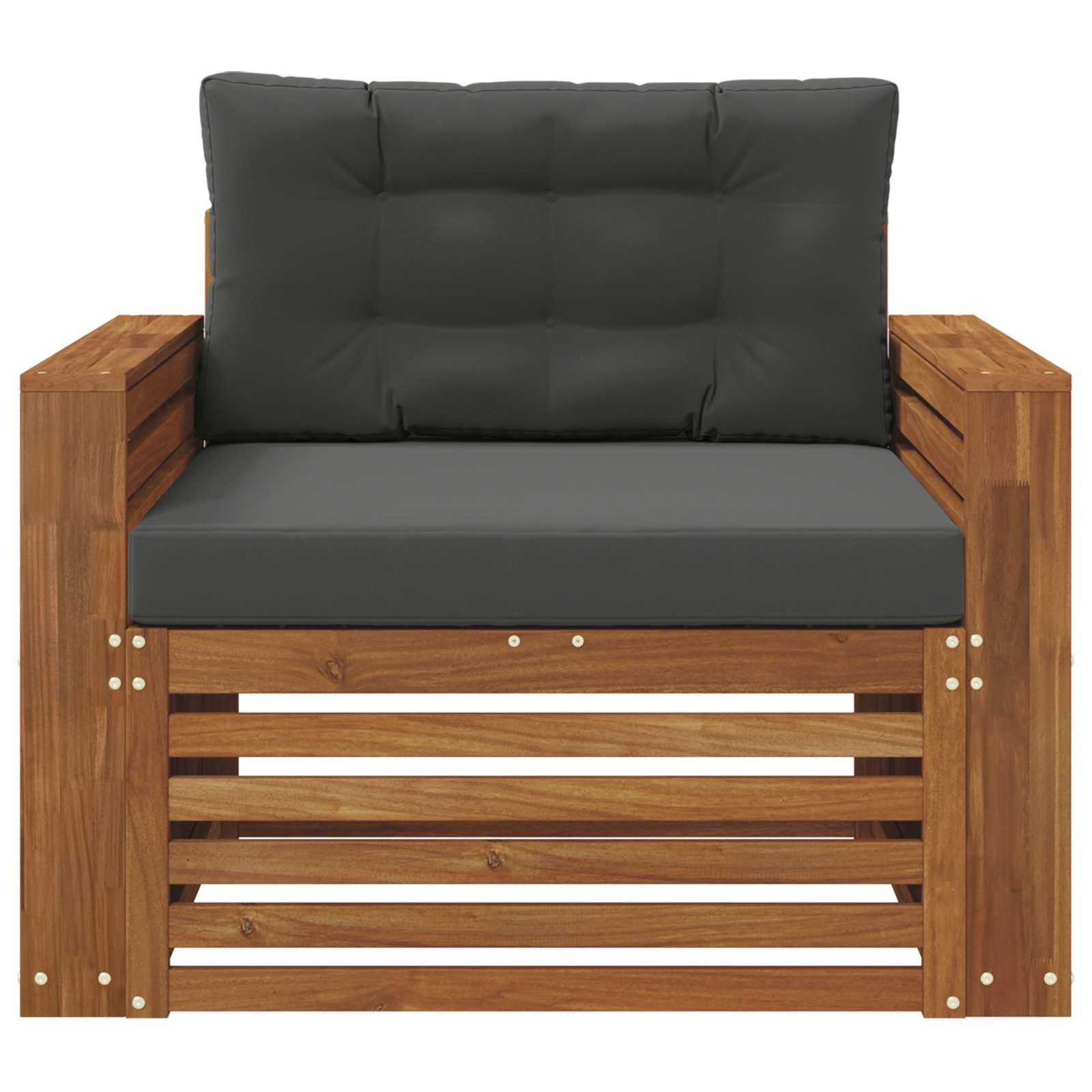 vidaXL Sofa na zewnątrz Lite drewno akacjowe i poliester