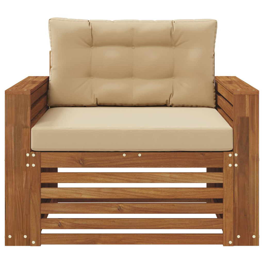vidaXL Sofa na zewnątrz Lite drewno akacjowe i poliester