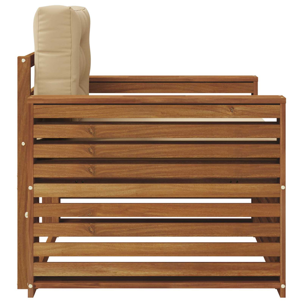 vidaXL Sofa na zewnątrz Lite drewno akacjowe i poliester