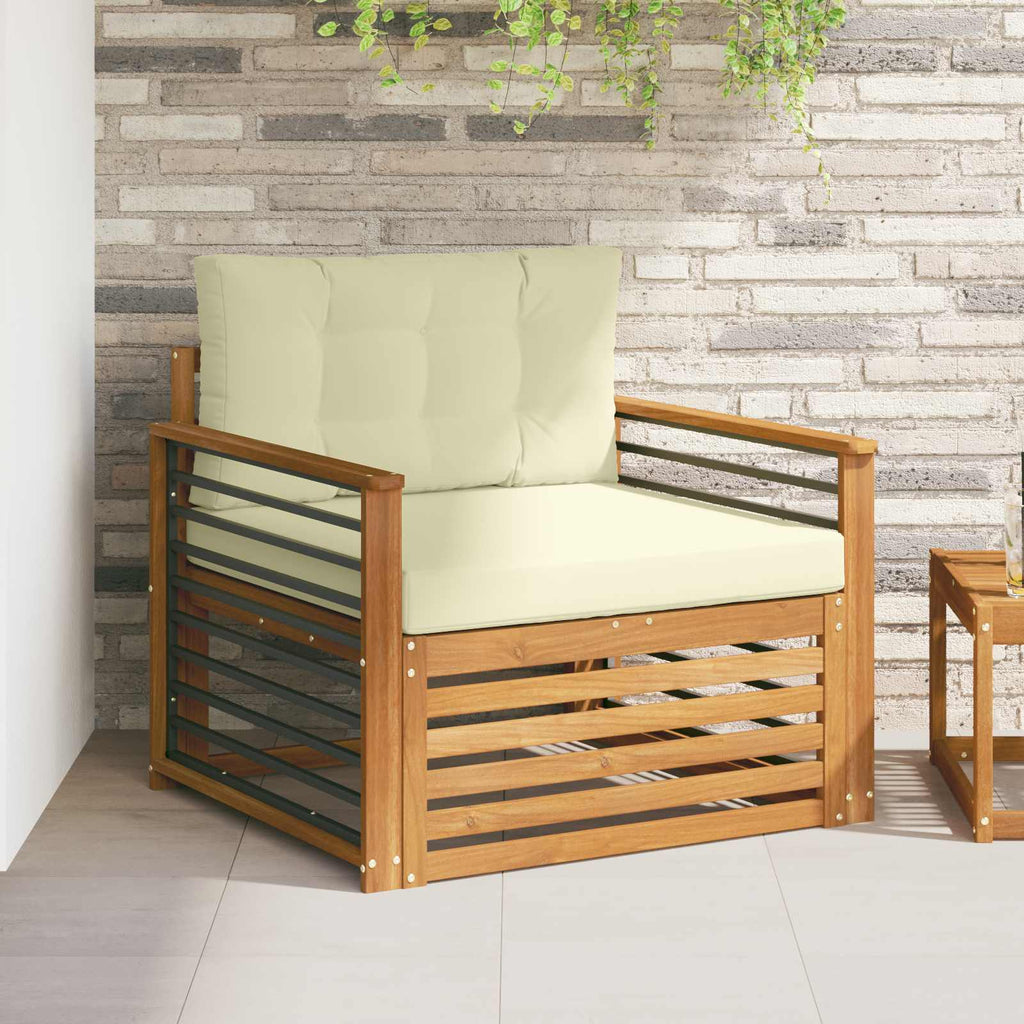vidaXL Sofa na zewnątrz Lite drewno akacjowe i poliester