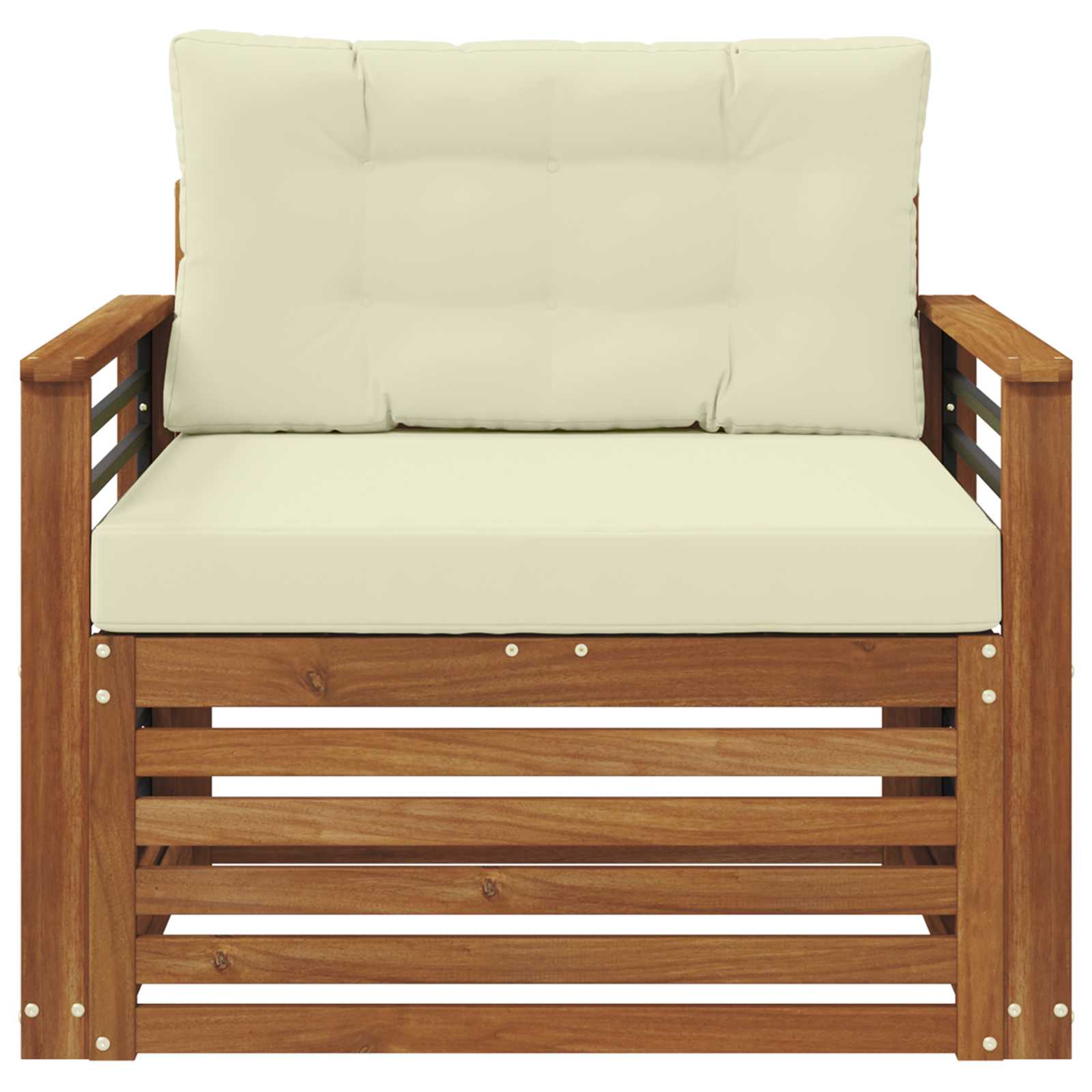vidaXL Sofa na zewnątrz Lite drewno akacjowe i poliester