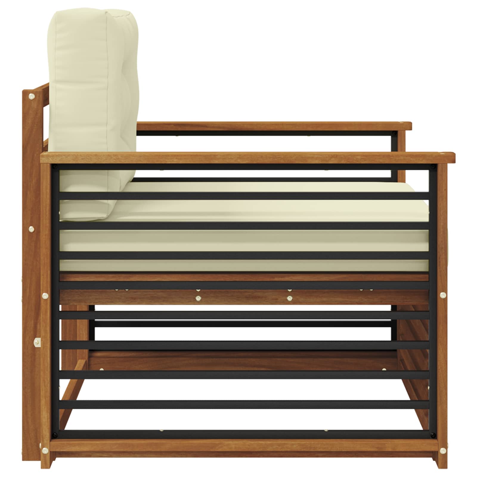 vidaXL Sofa na zewnątrz Lite drewno akacjowe i poliester